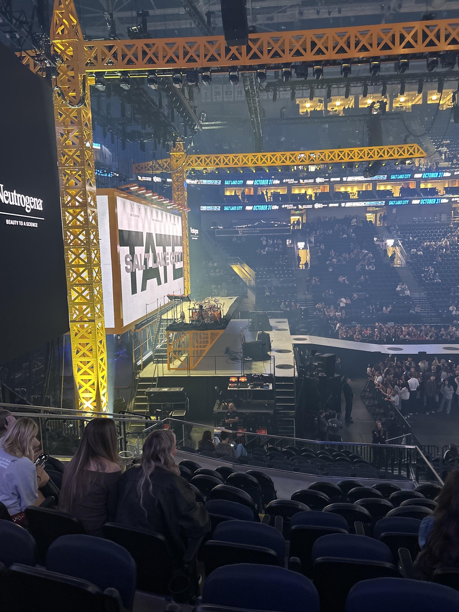 Real Fan View taken from Section 8 at Delta Center by Zoe H