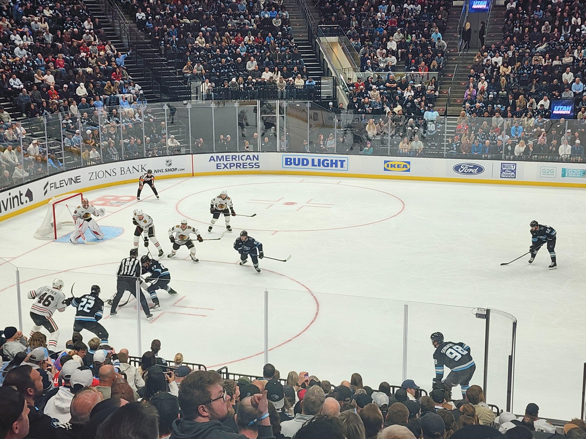 Real Fan View taken from Section 8 at Delta Center by Beth C