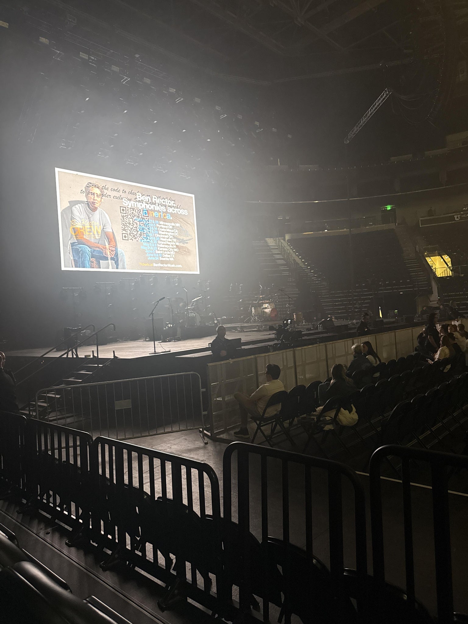 Real Fan View taken from Section 8 at Delta Center by Julie H
