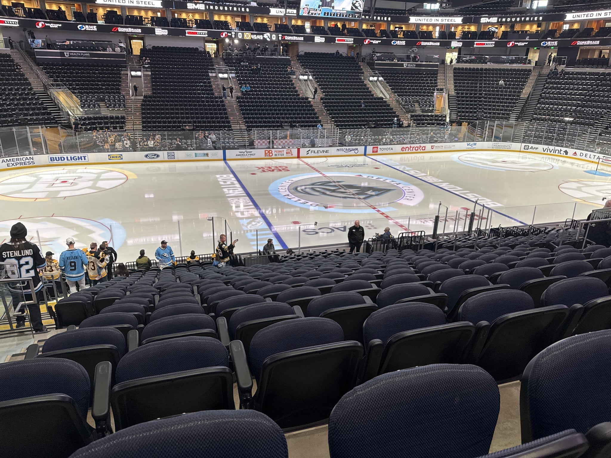 Real Fan View taken from Section 8 at Delta Center by Ashly M