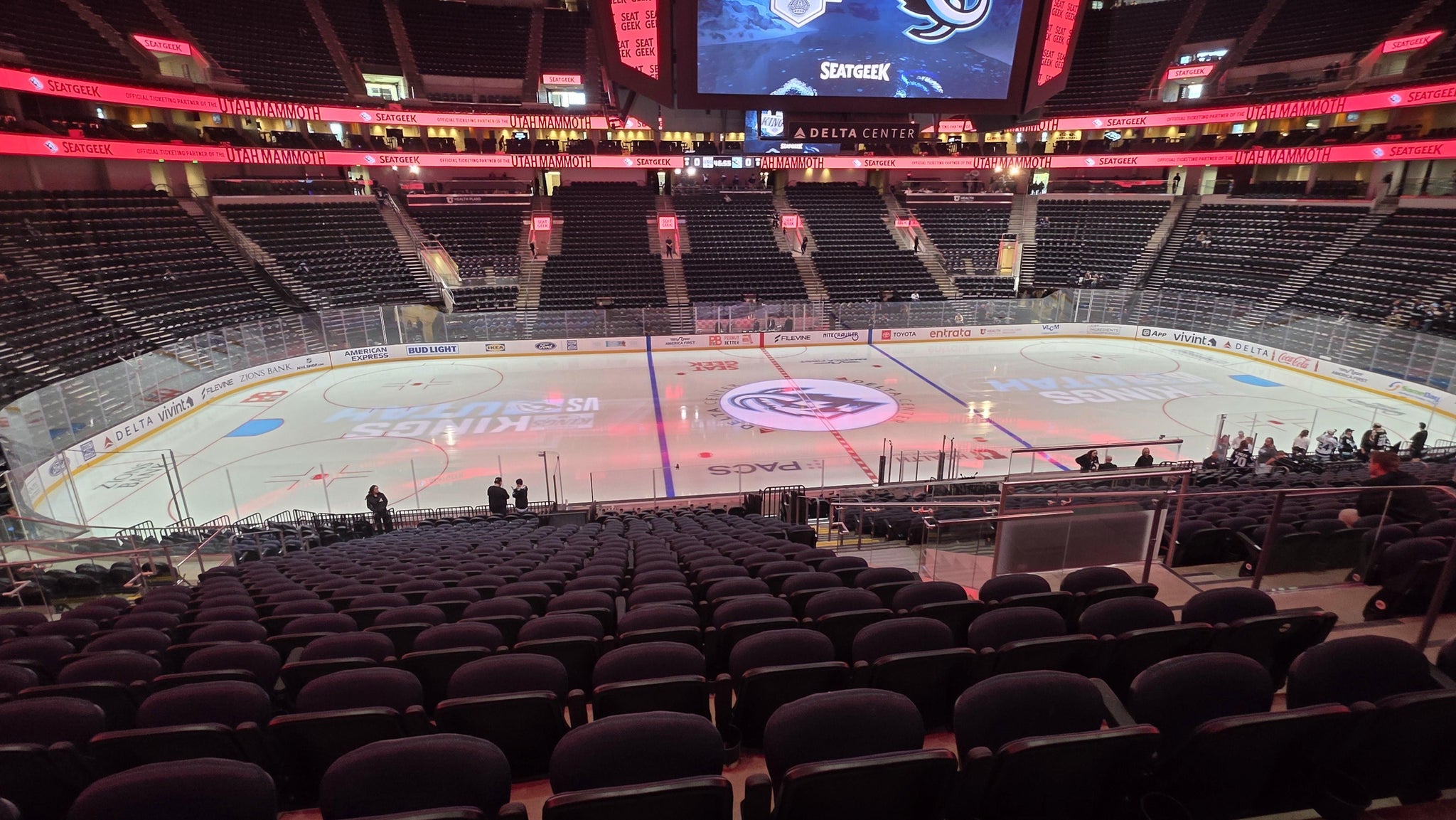 Real Fan View taken from Section 8 at Delta Center by Thomas K