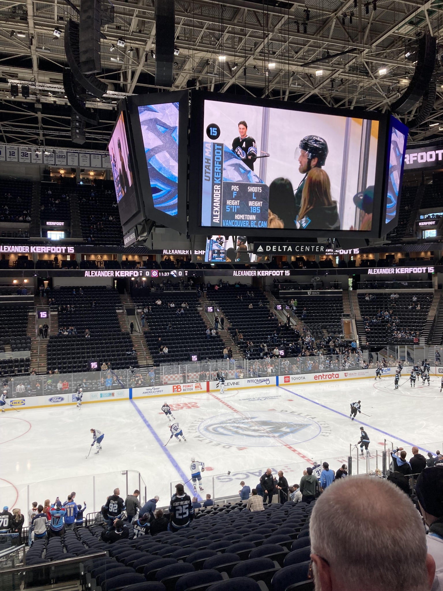 Real Fan View taken from Section 8 at Delta Center by Isabella R
