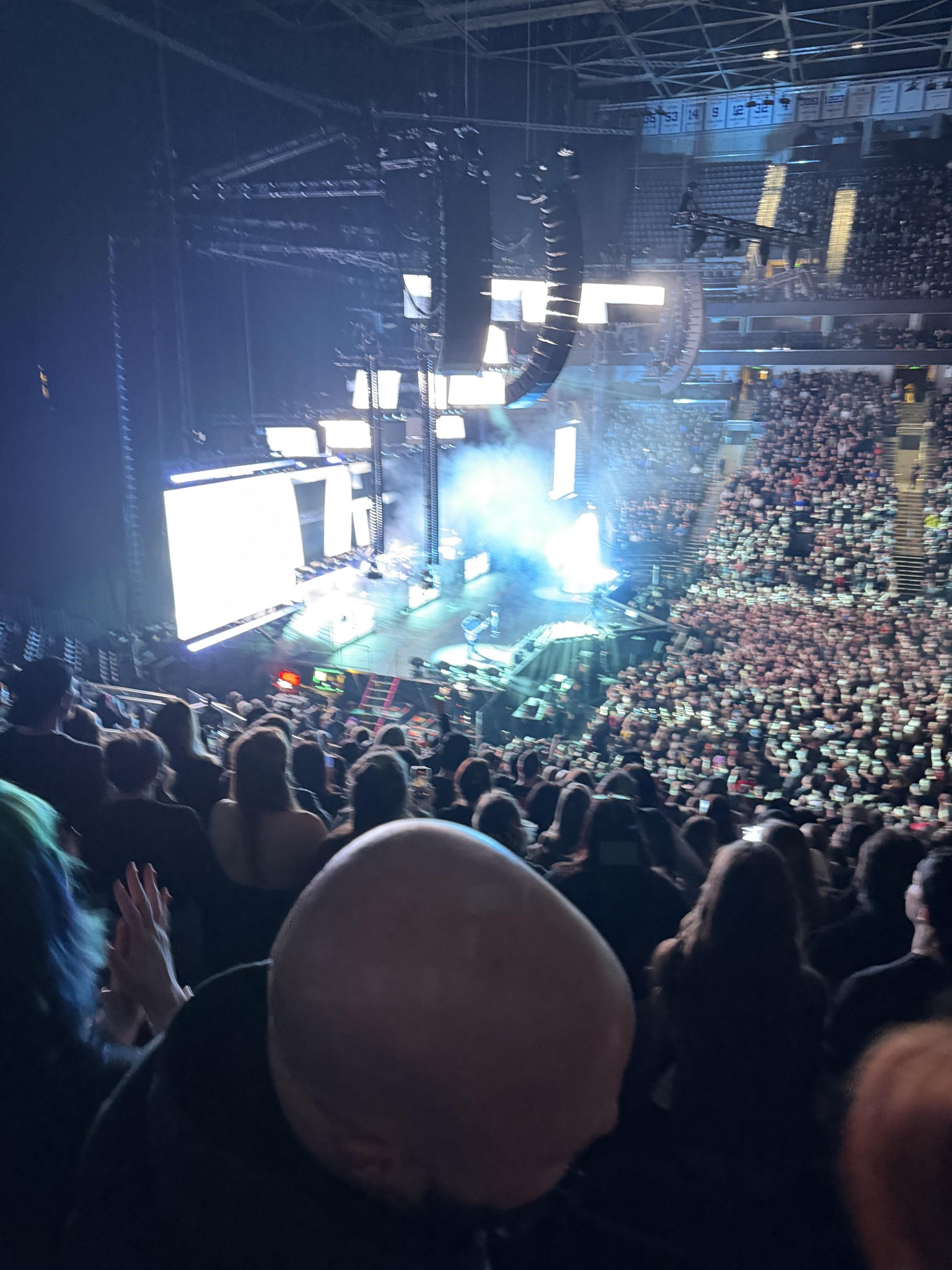 Real Fan View taken from Section 8 at Delta Center by Rebecca K
