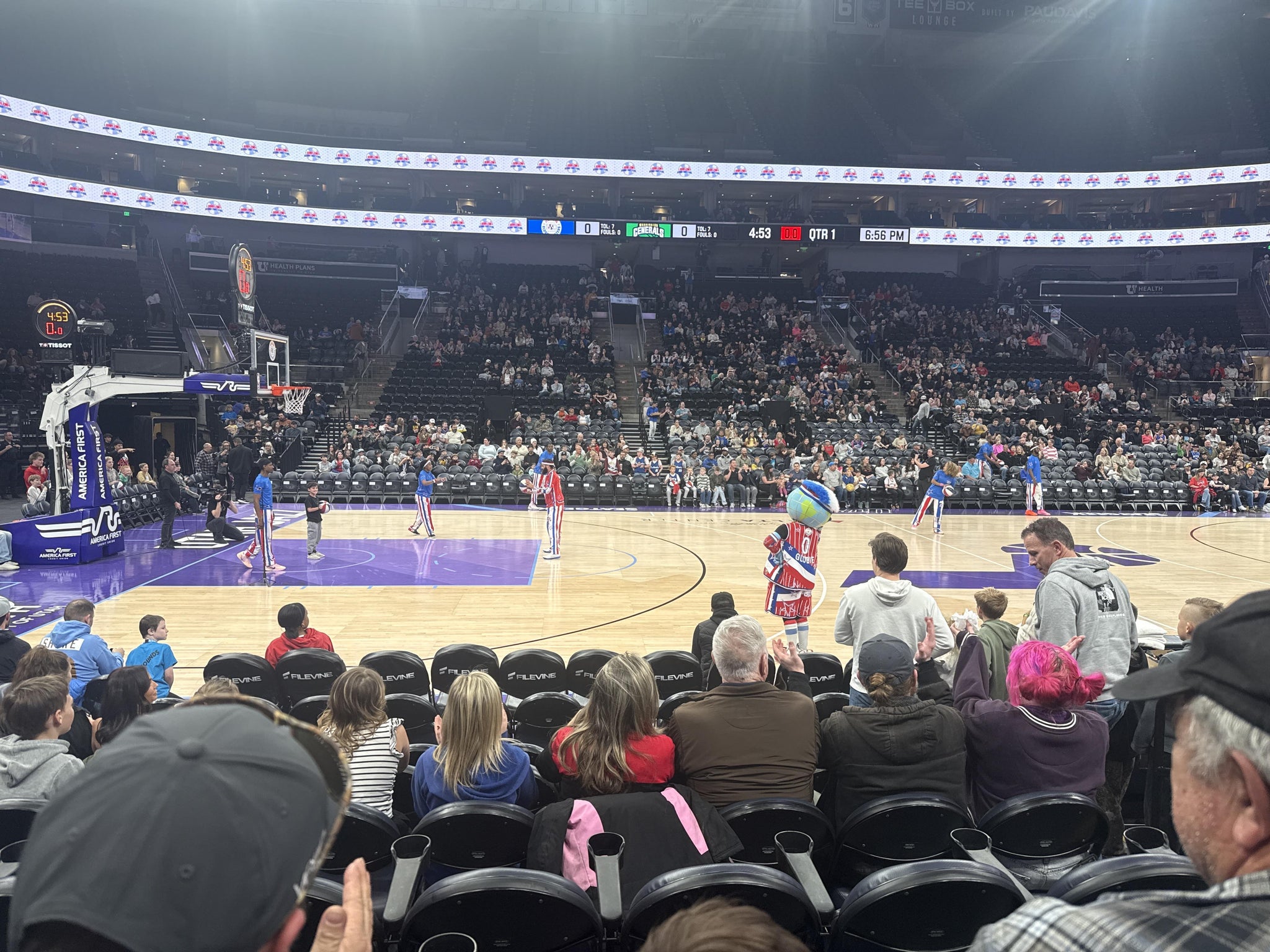 Real Fan View taken from Section 8 at Delta Center by Paul G