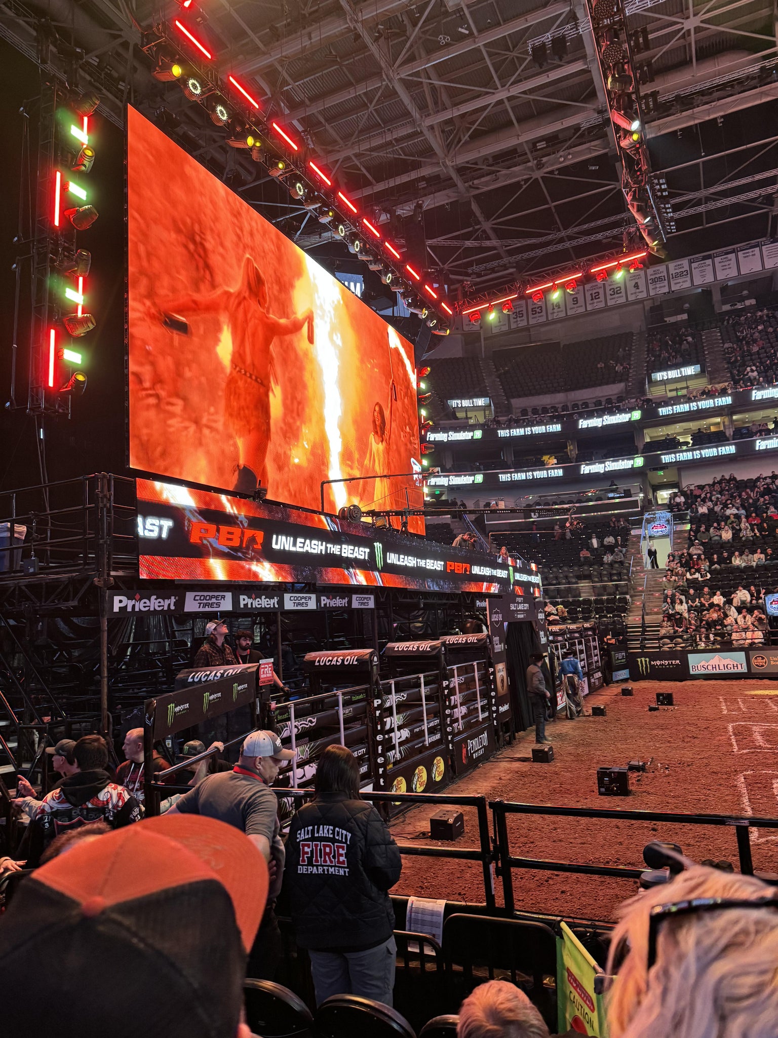 Real Fan View taken from Section 8 at Delta Center by Debra G