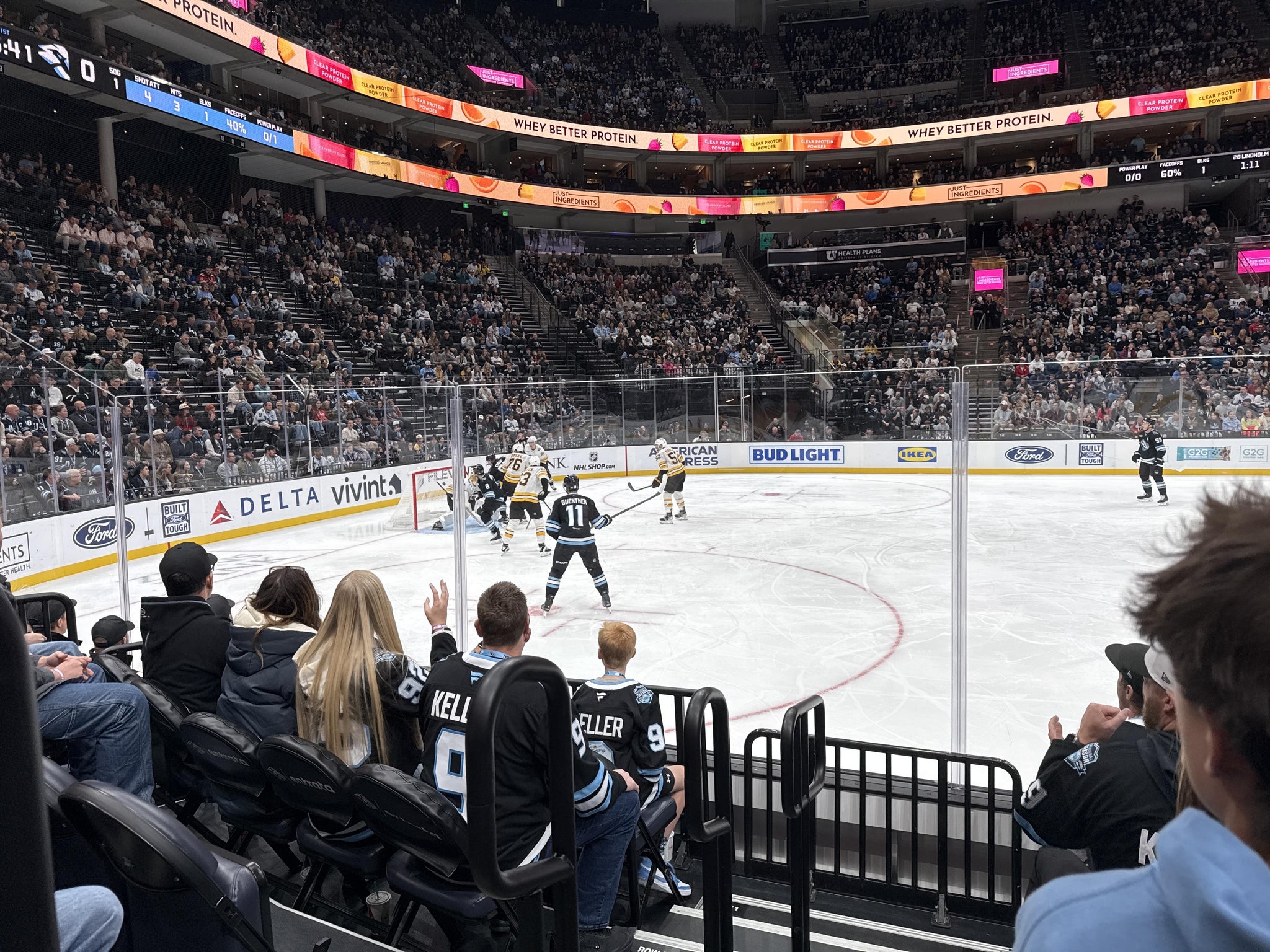 Real Fan View taken from Section 8 at Delta Center by Tim B