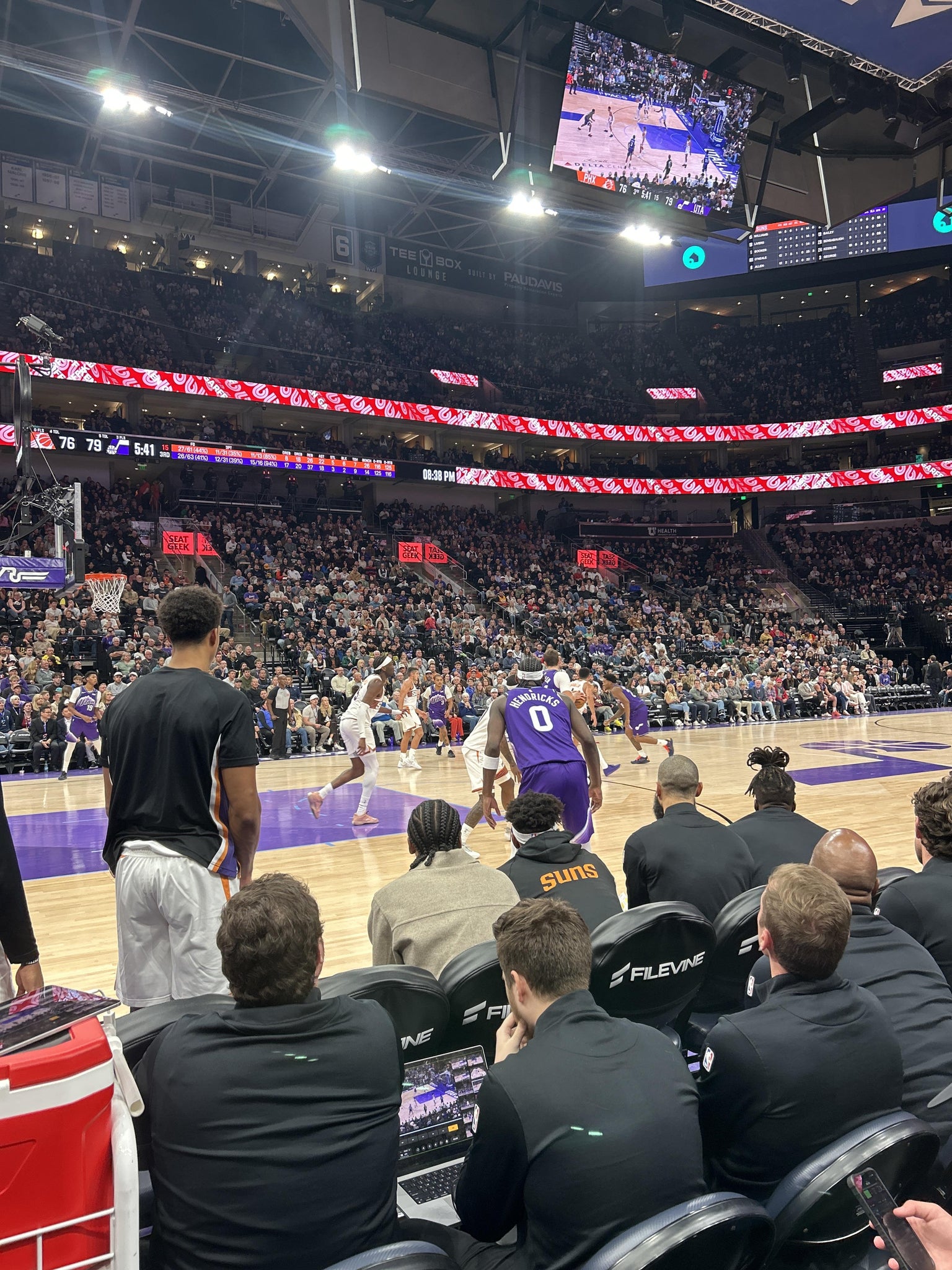 Real Fan View taken from Section 8 at Delta Center by Lancer S