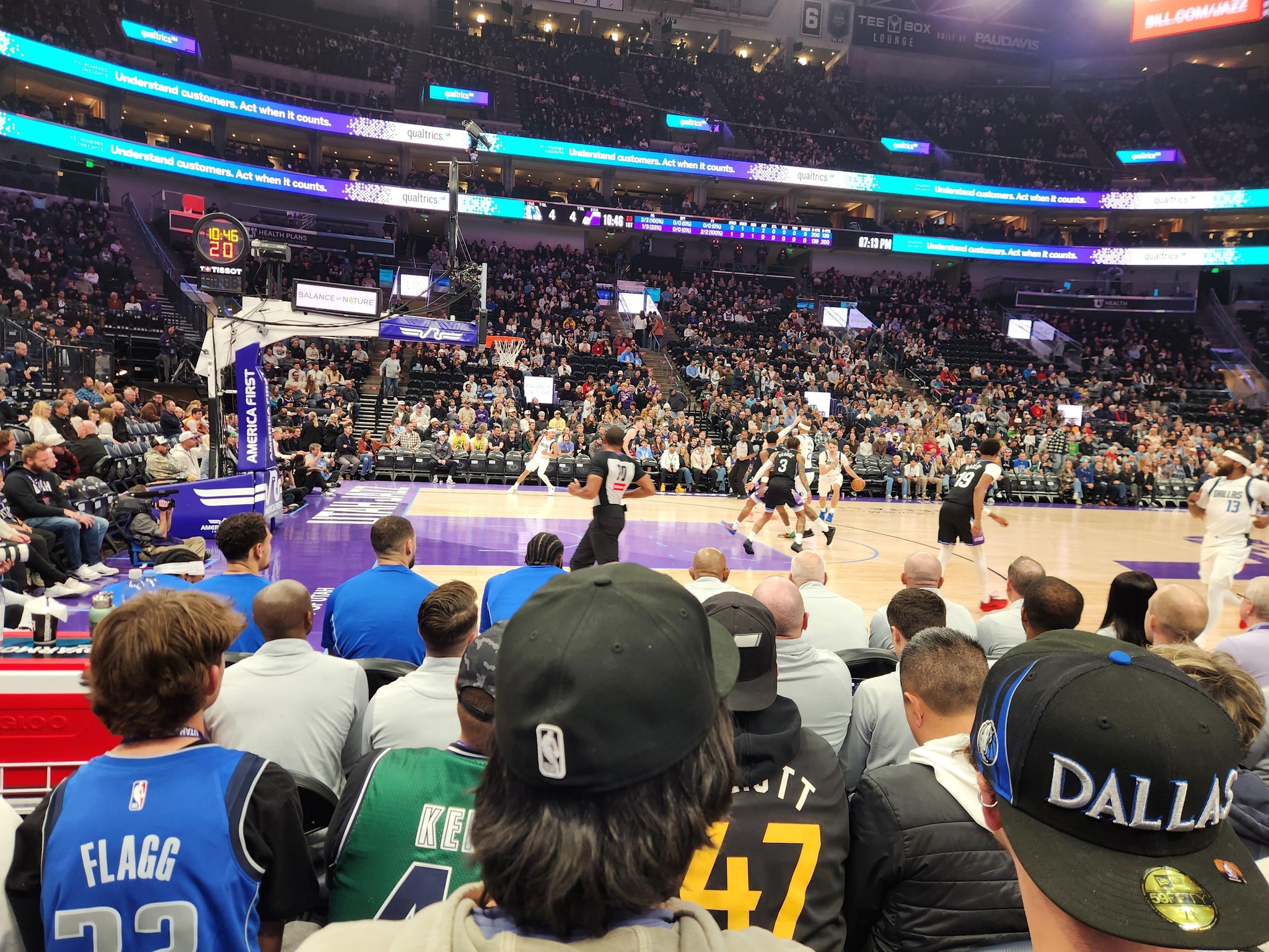 Real Fan View taken from Section 8 at Delta Center by John E