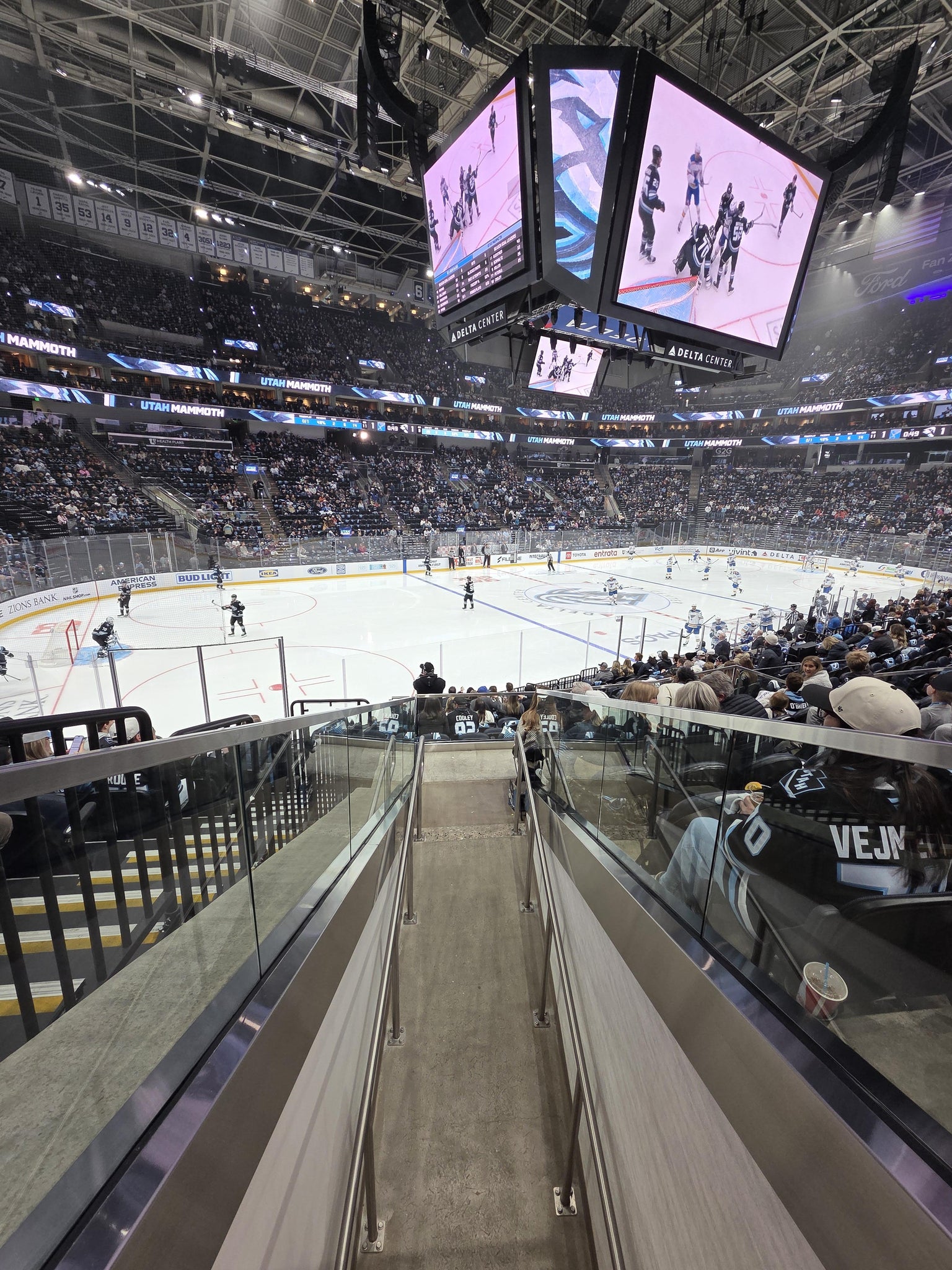 Real Fan View taken from Section 9 at Delta Center by Parker M