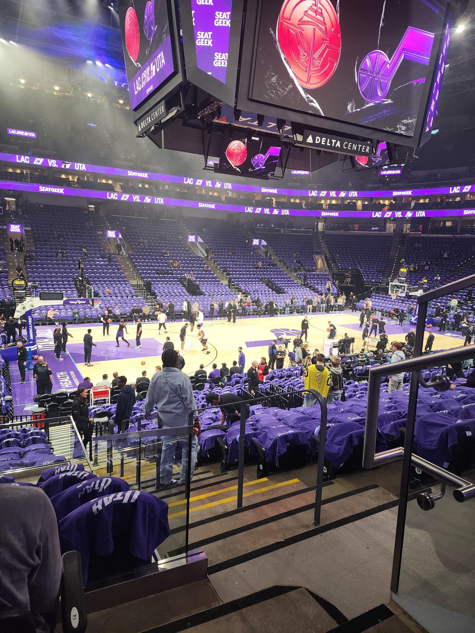 Real Fan View taken from Section 9 at Delta Center by James B