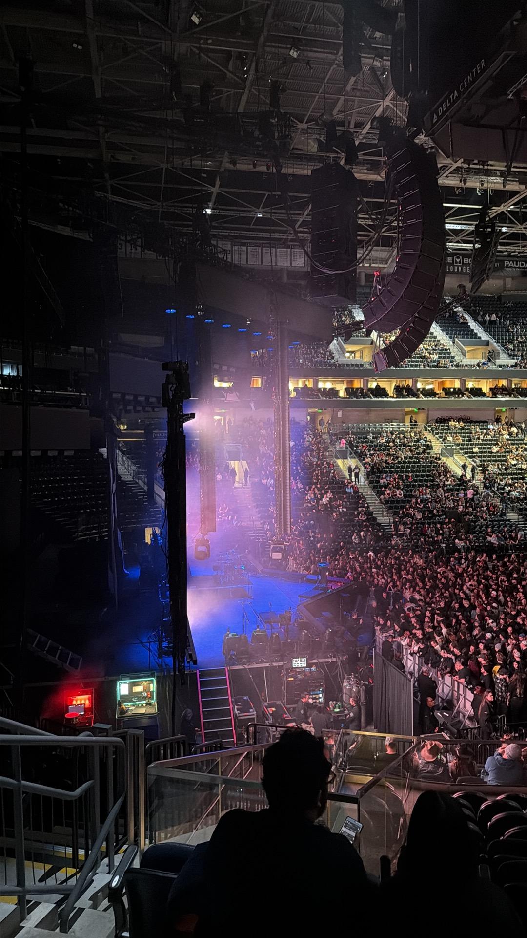 Real Fan View taken from Section 9 at Delta Center by Rikki K