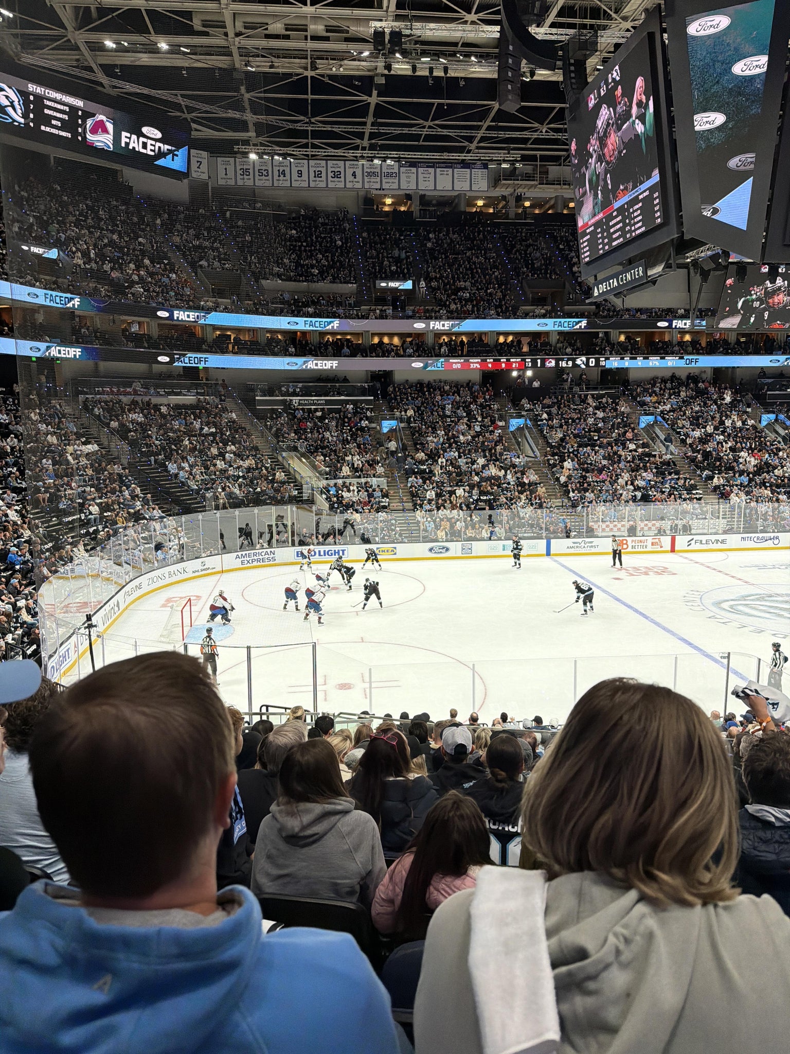 Real Fan View taken from Section 9 at Delta Center by Chris M