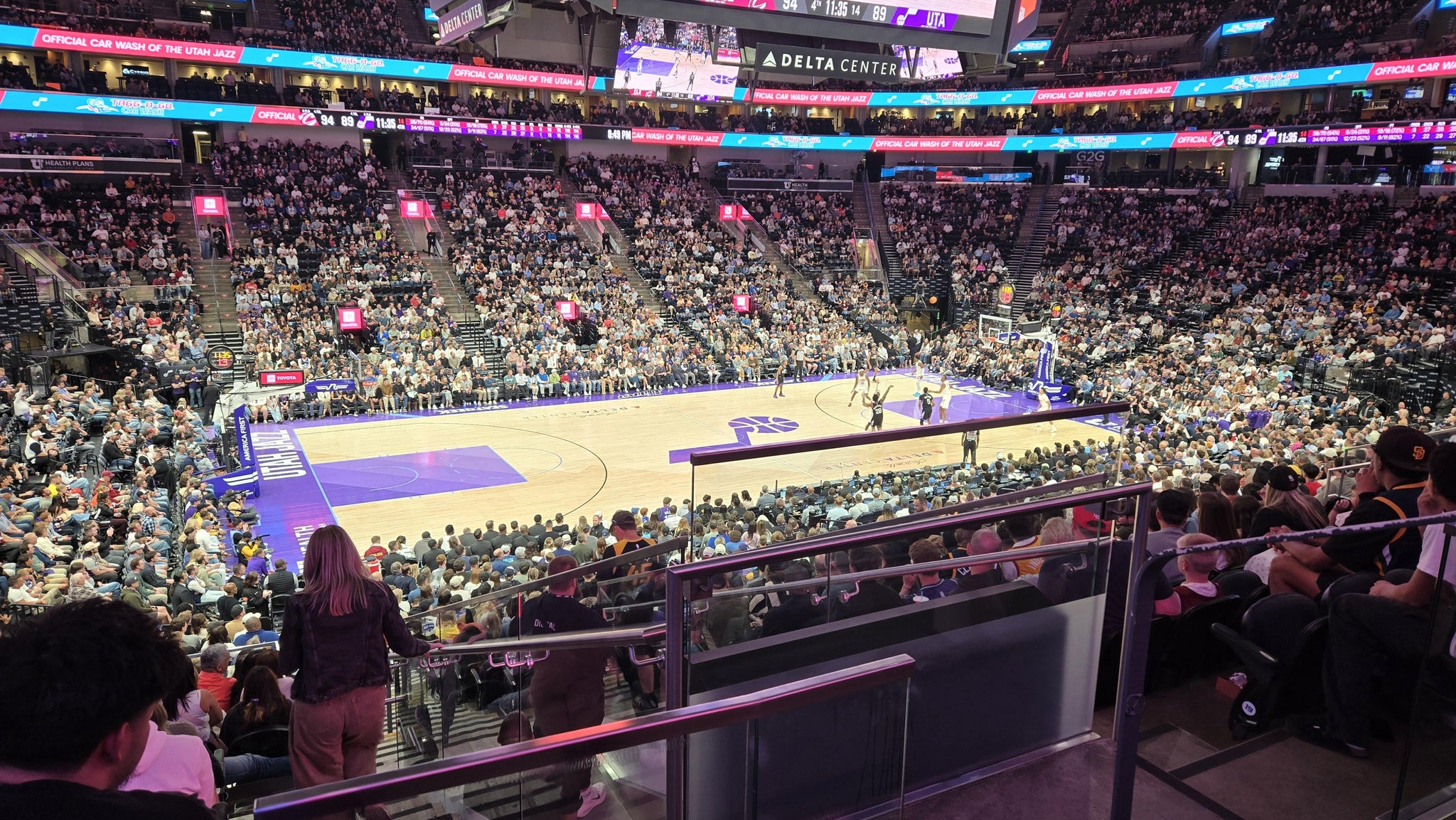 Real Fan View taken from Section 9 at Delta Center by Andrea W