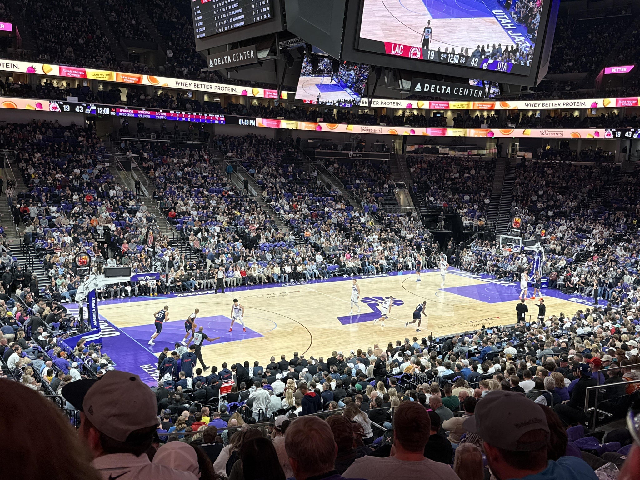 Real Fan View taken from Section 9 at Delta Center by Obie W