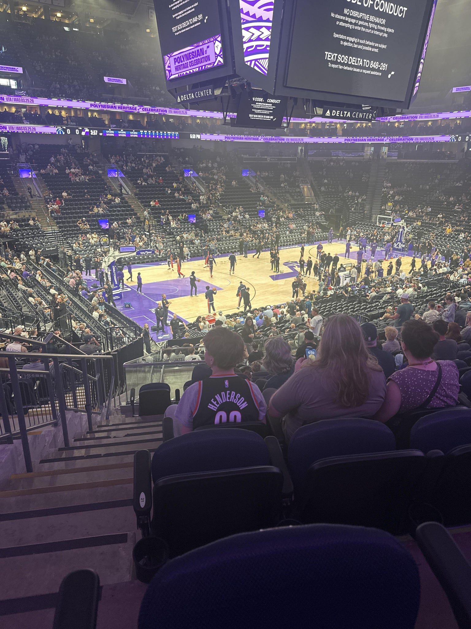Real Fan View taken from Section 9 at Delta Center by Gene S