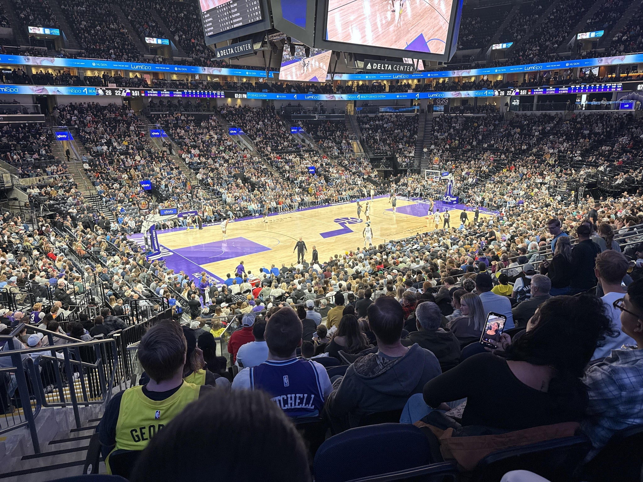 Real Fan View taken from Section 9 at Delta Center by Anthony  H