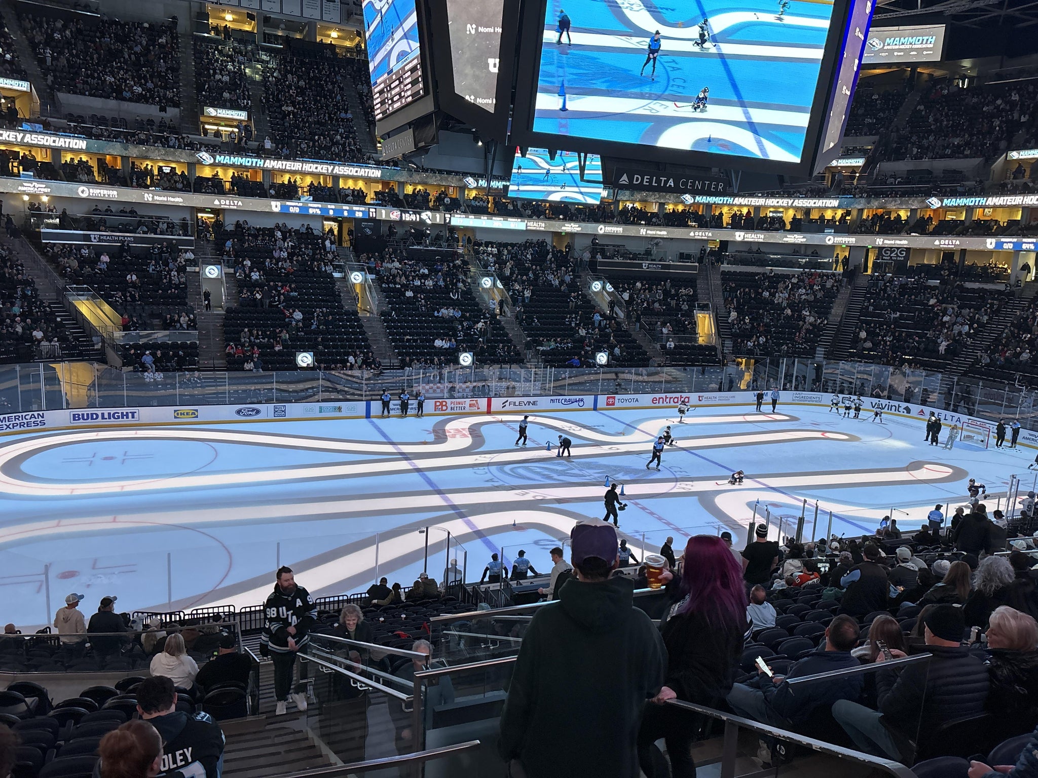 Real Fan View taken from Section 9 at Delta Center by Paul H