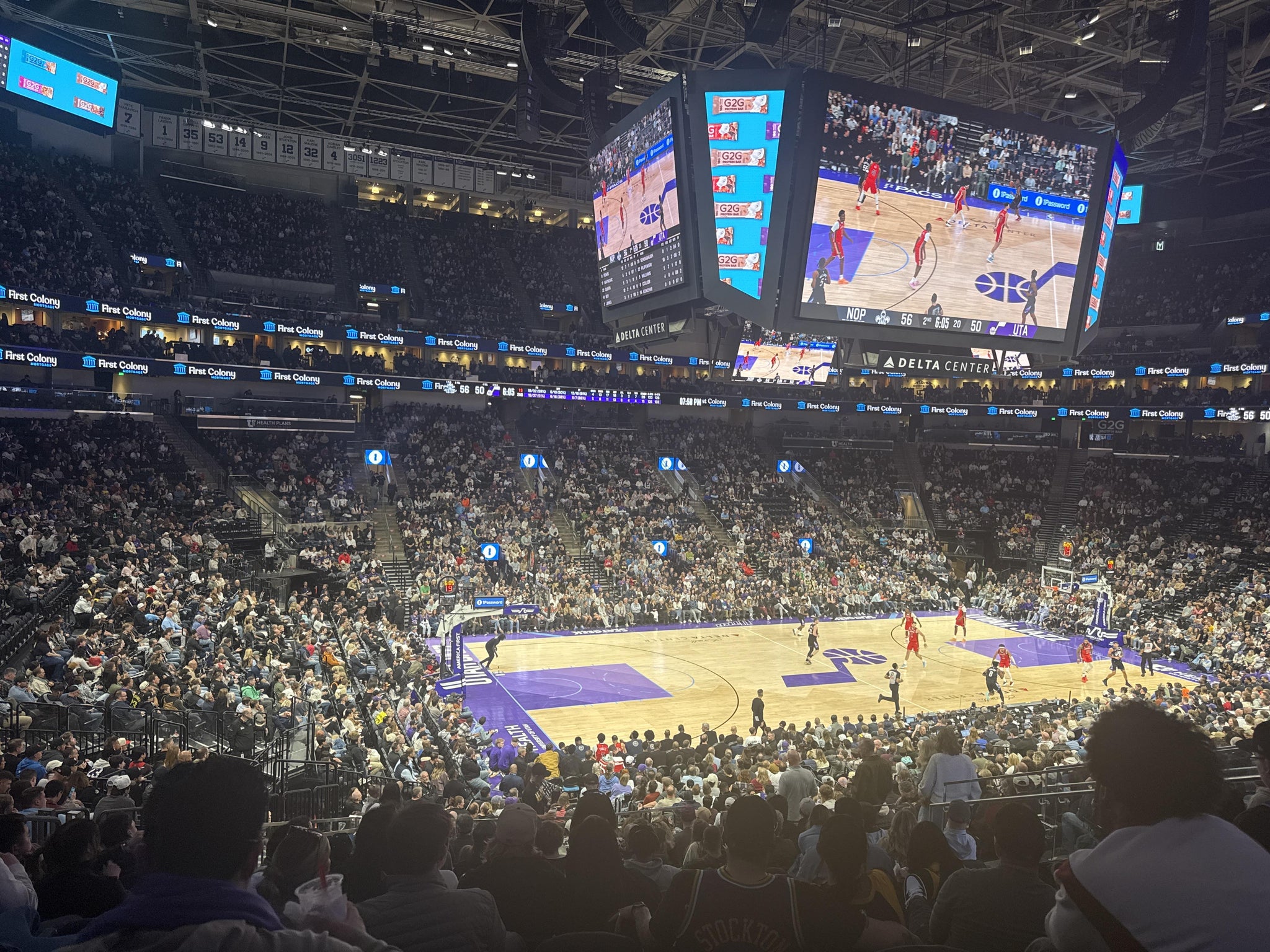 Real Fan View taken from Section 9 at Delta Center by Charles E