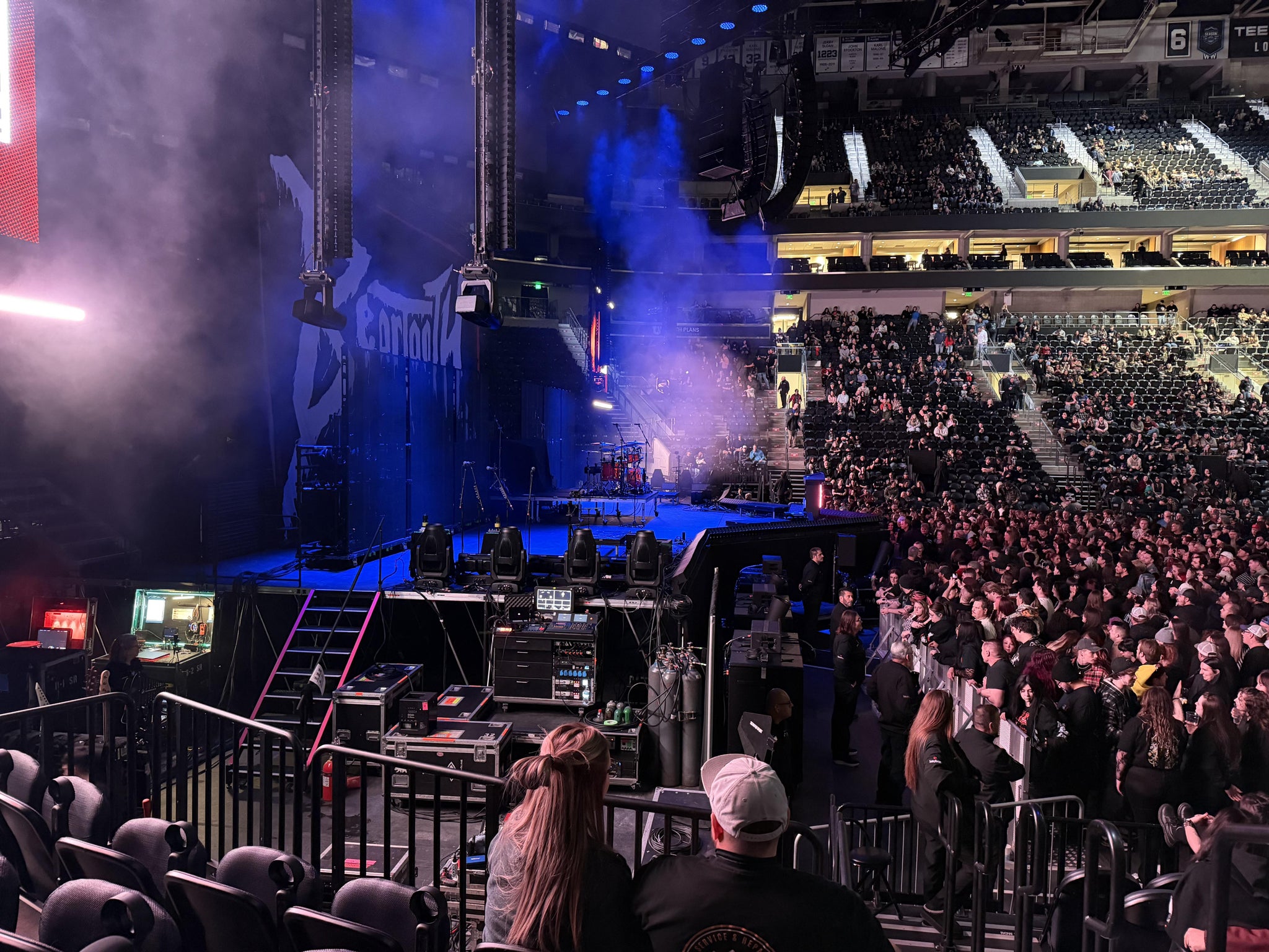 Real Fan View taken from Section 9 at Delta Center by Amber C