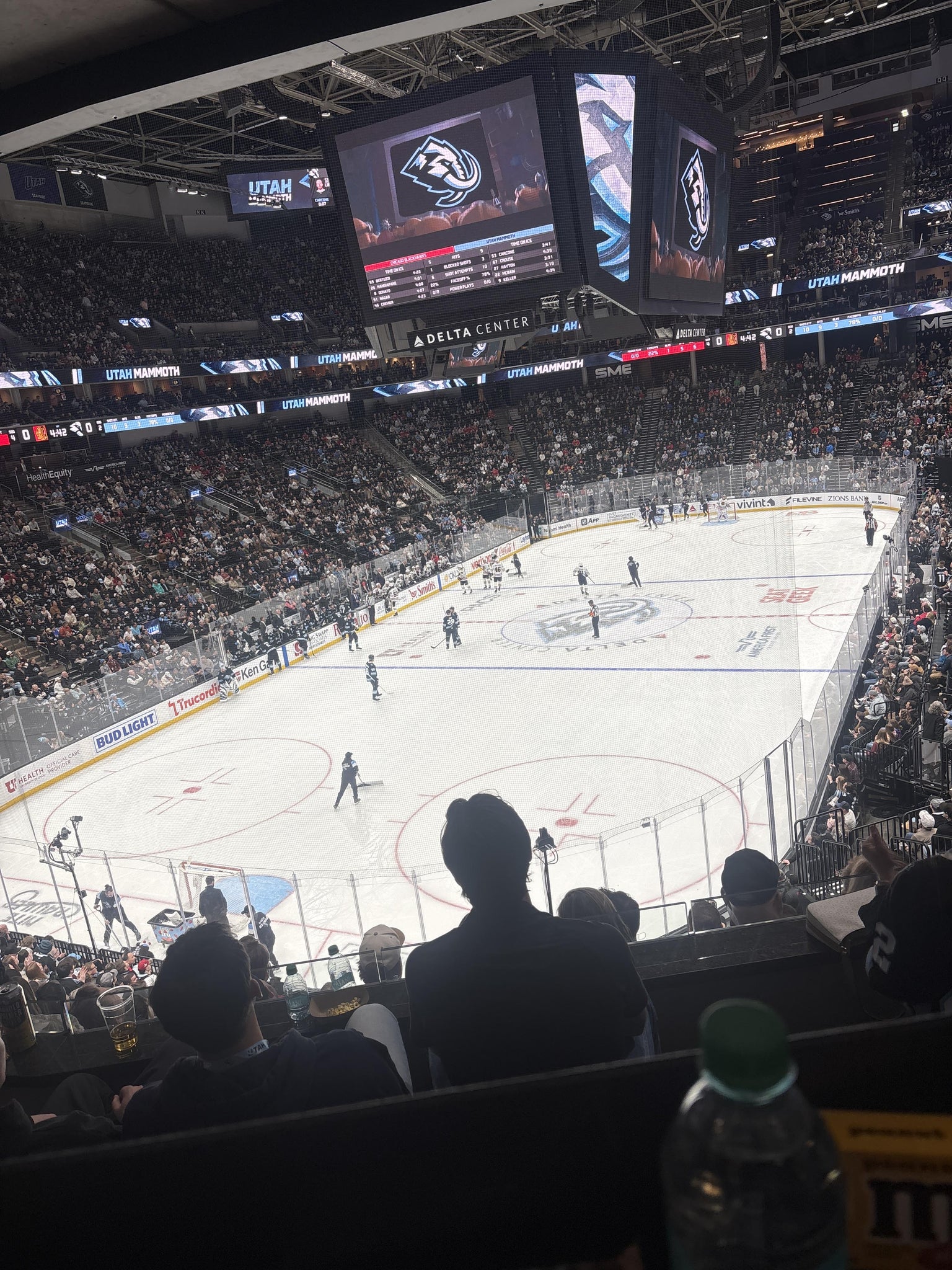 Real Fan View taken from Corner Lounge 22 at Delta Center by Melinda R