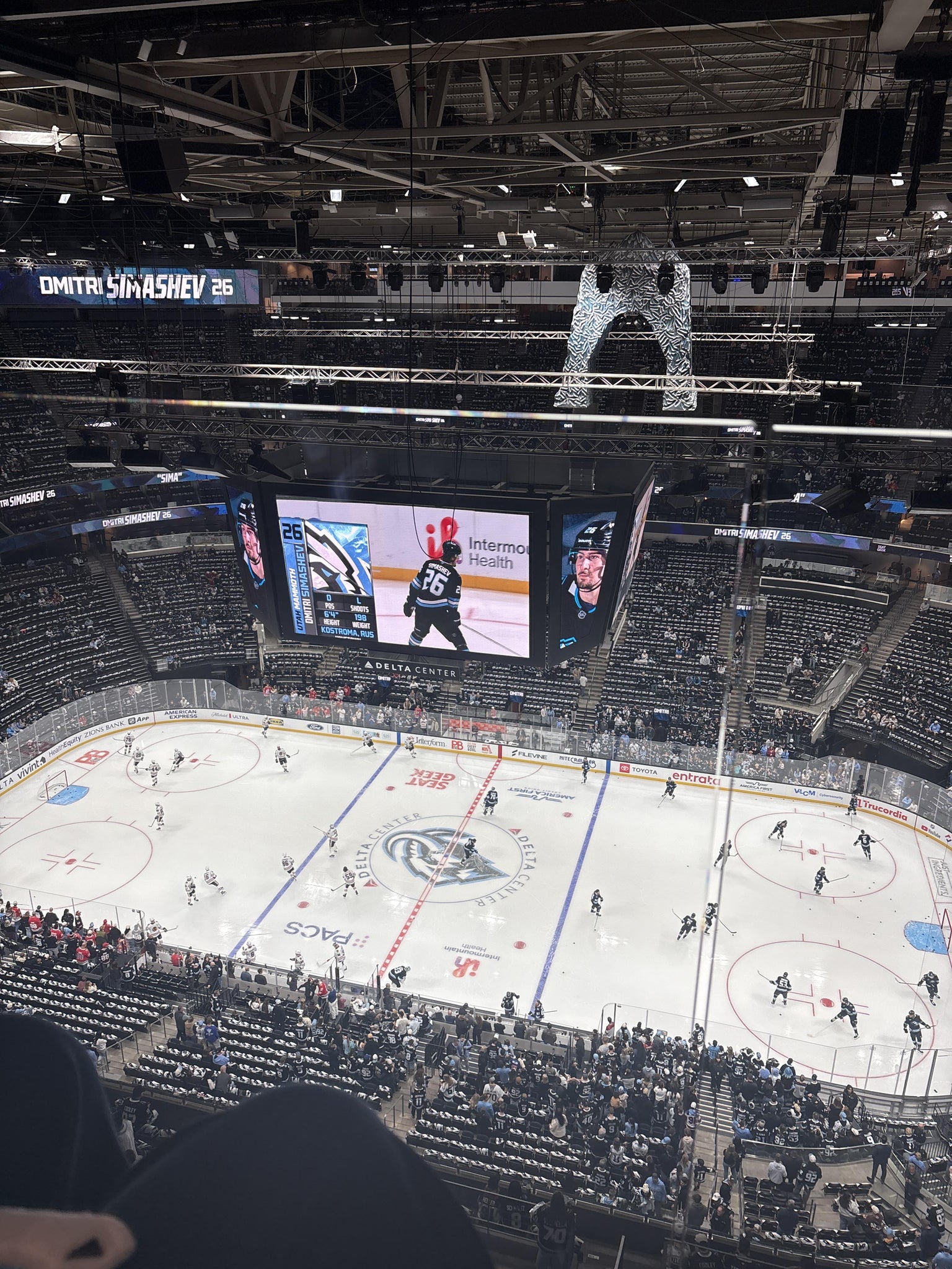 Real Fan View taken from SKY Lounge 4 at Delta Center by Grace W