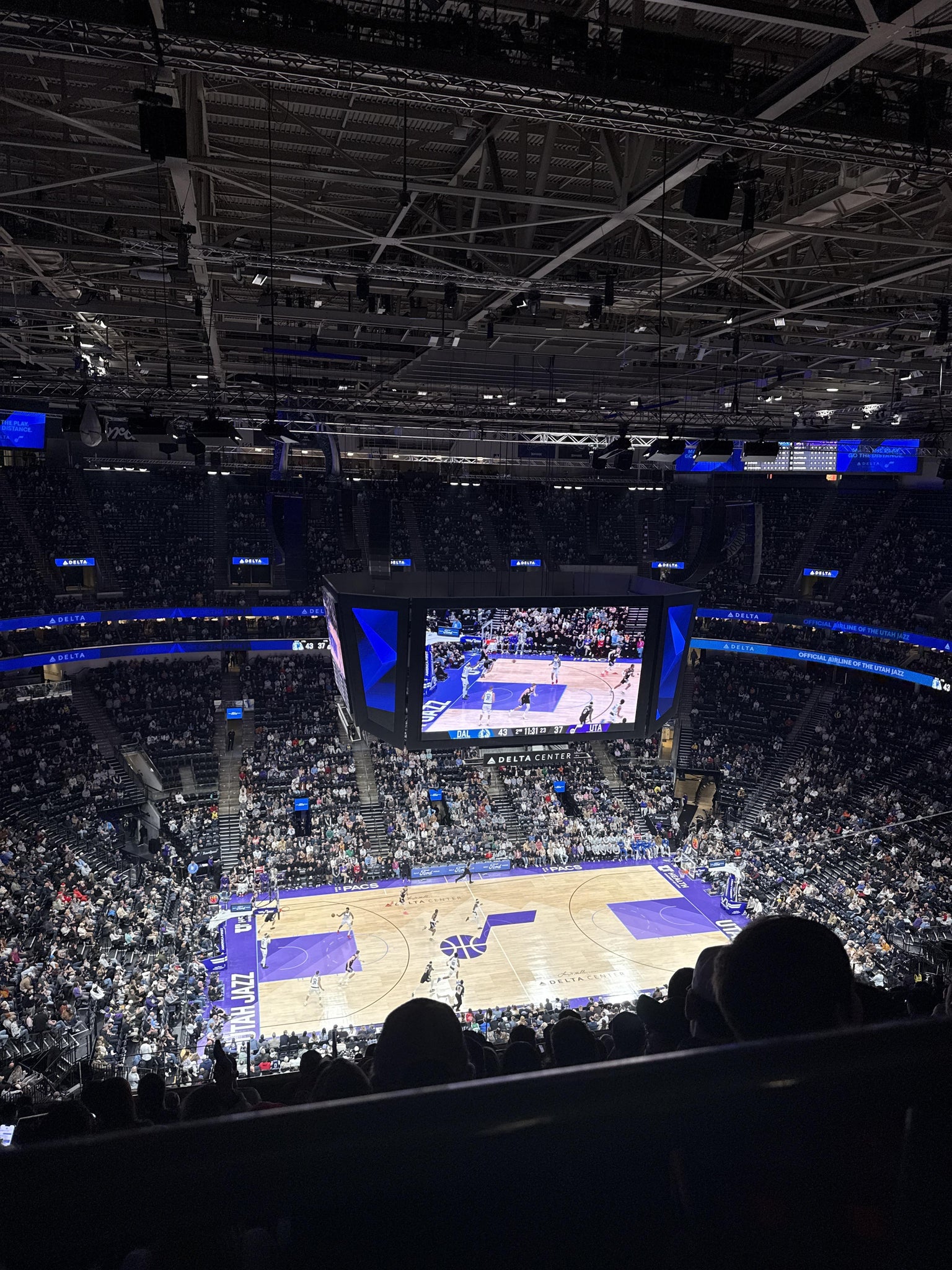 Real Fan View taken from Skybox 310 at Delta Center by Amy B