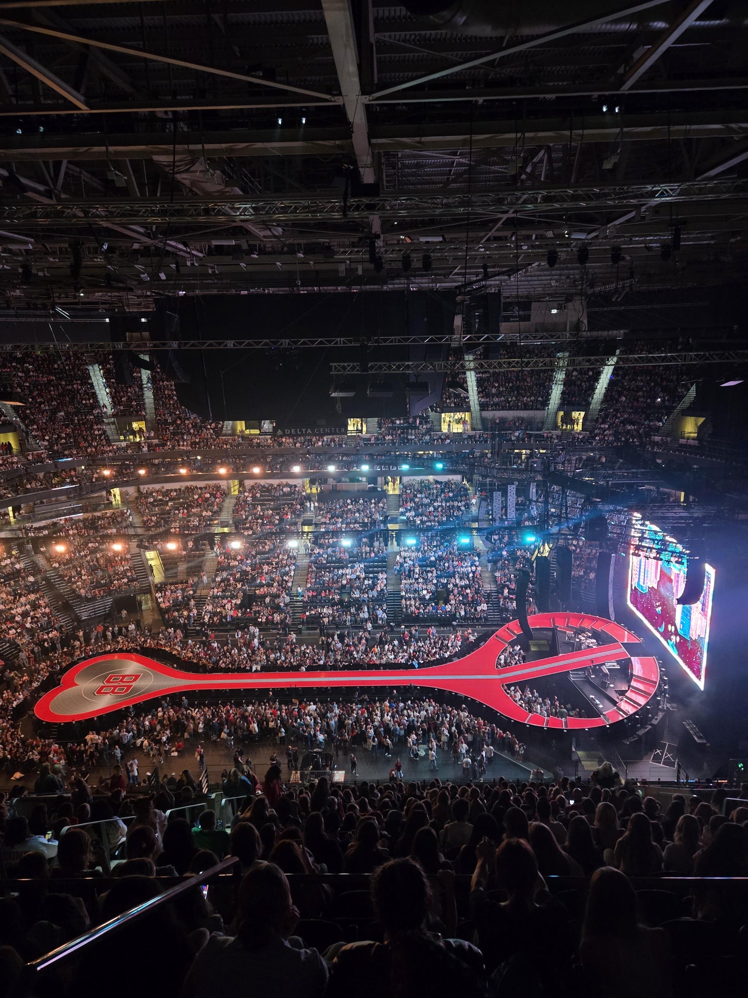 Real Fan View taken from Skybox 311 at Delta Center by Jennifer J