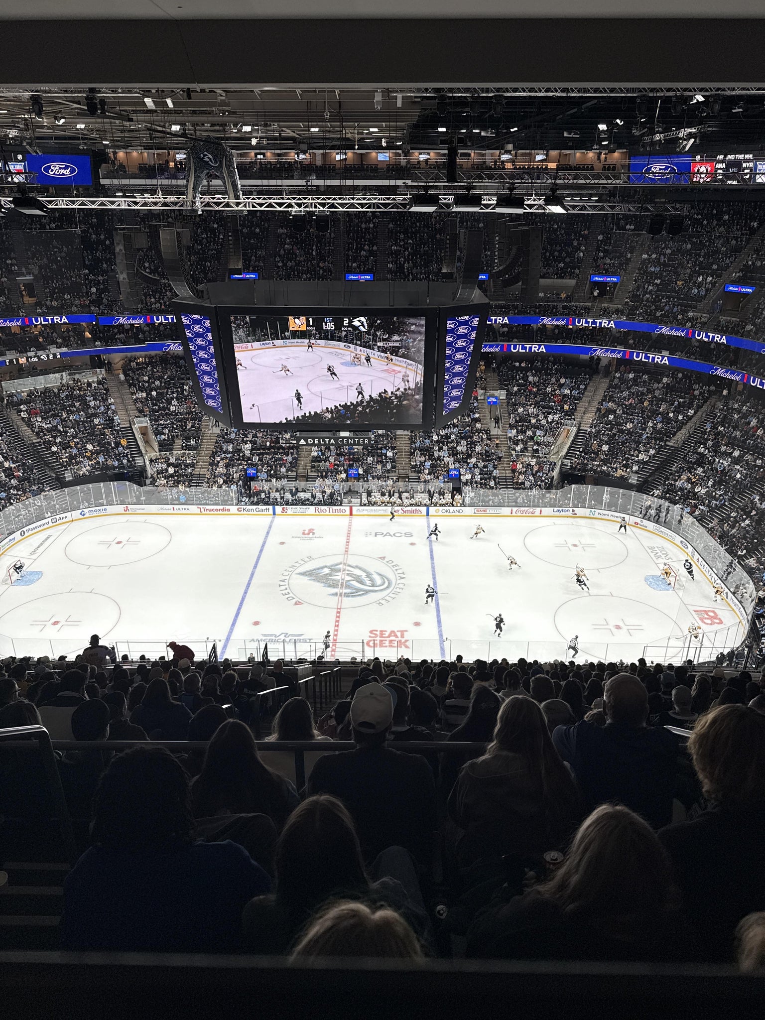 Real Fan View taken from Skybox 312 at Delta Center by Thomas W