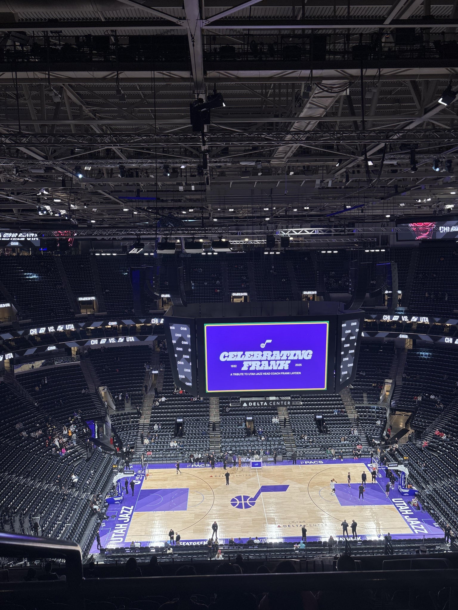 Real Fan View taken from Skybox 313 at Delta Center by Emily G