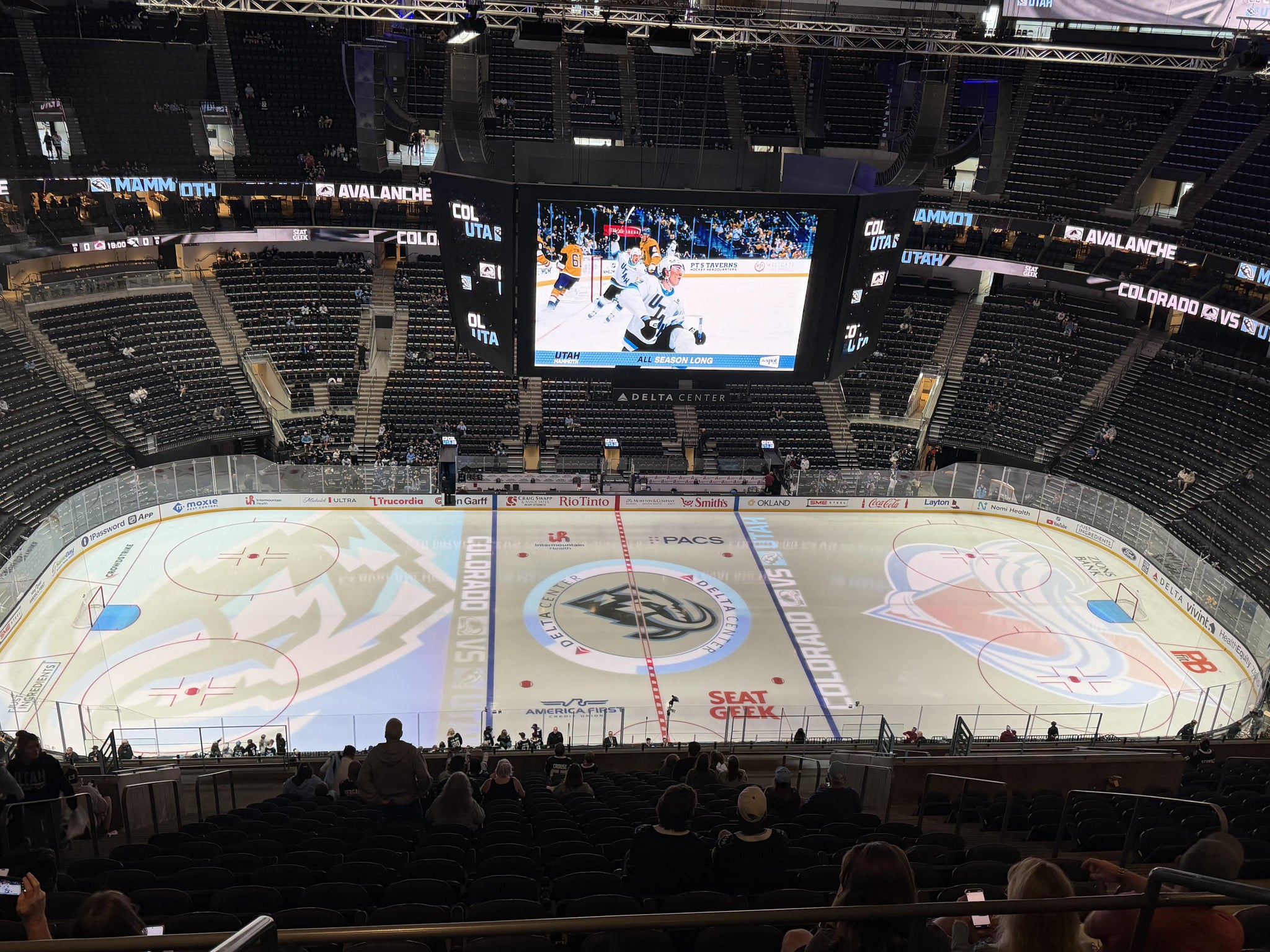 Real Fan View taken from Skybox 314 at Delta Center by Joanne W