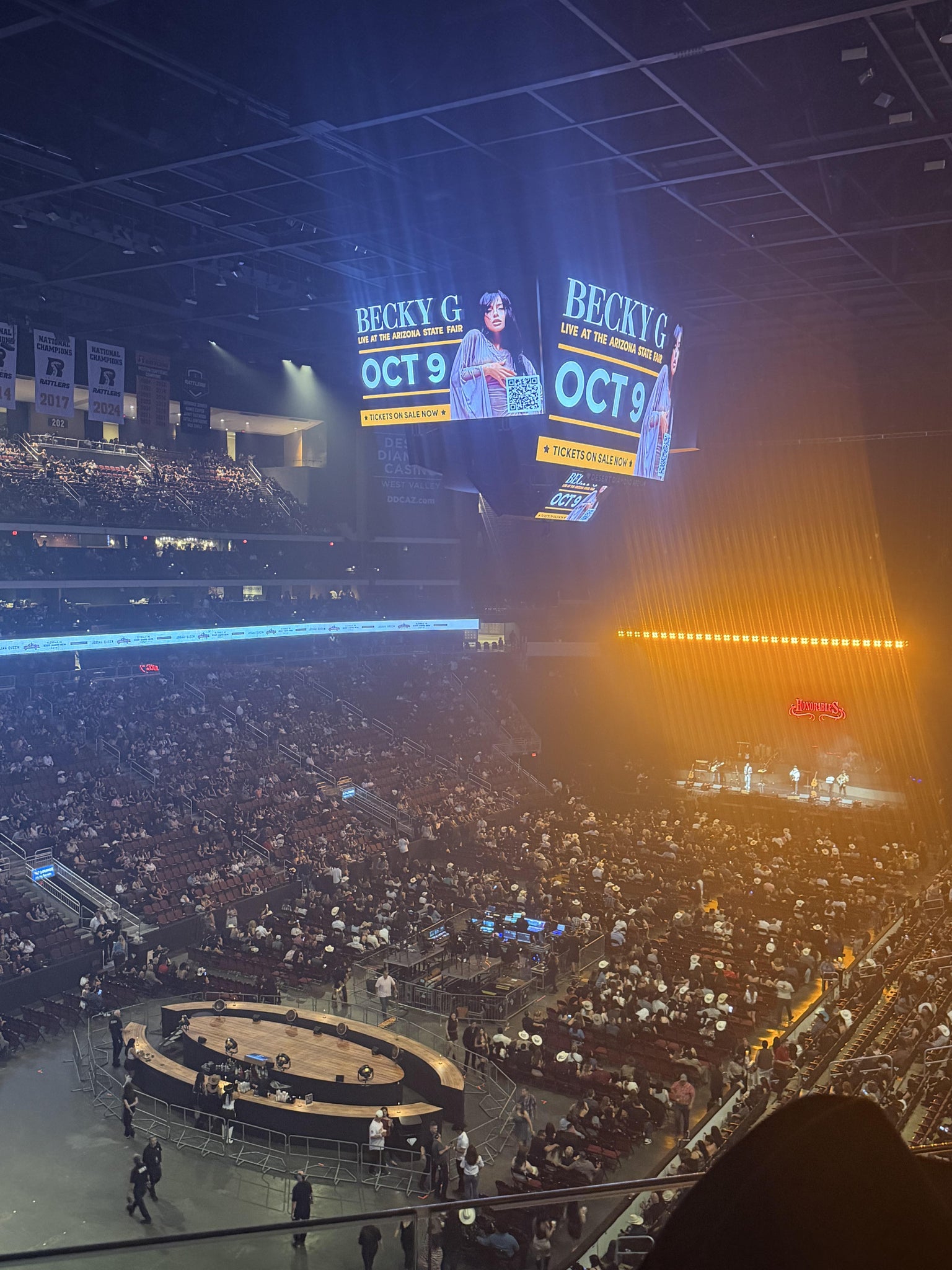 Real Fan View taken from Section 220 at Desert Diamond Arena by Vahania S