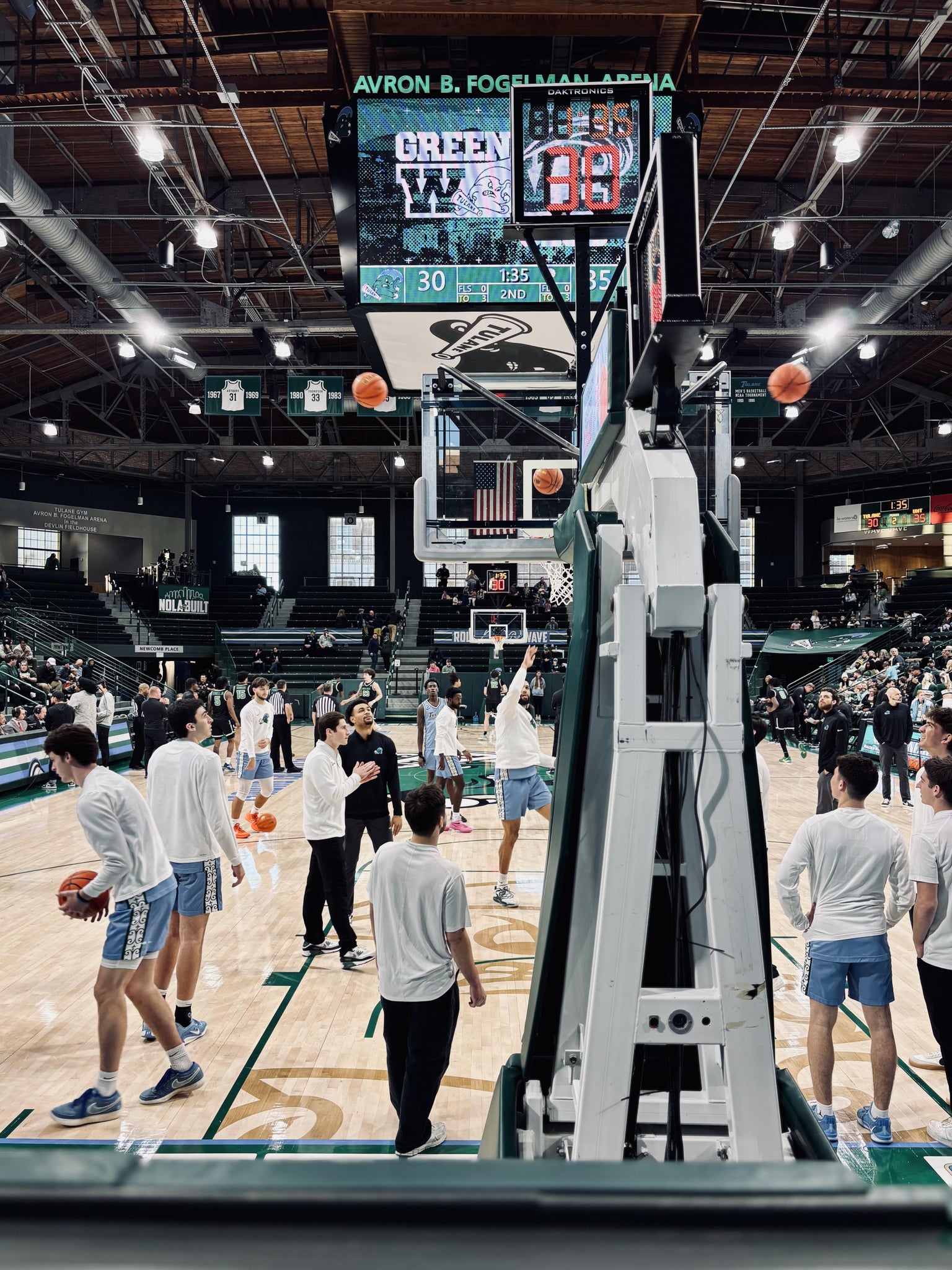 Real Fan View taken from Section F at Devlin Fieldhouse by Austin S