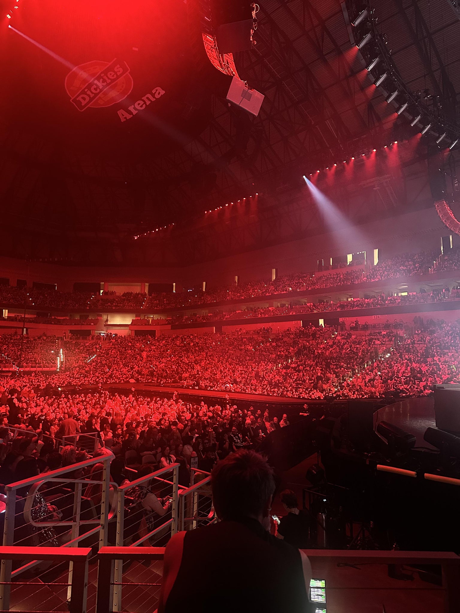 Real Fan View taken from Section 103 at Dickies Arena by Madison W
