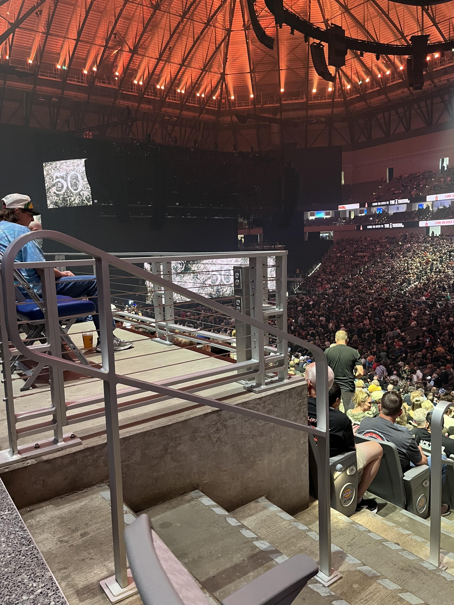 Real Fan View taken from Section 121 at Dickies Arena by Chris R