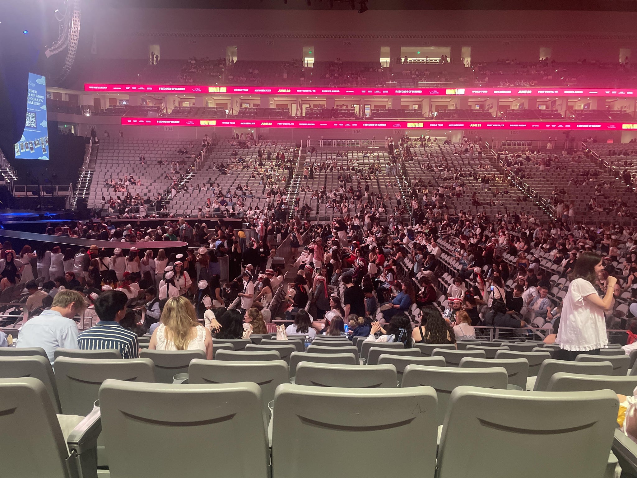 Real Fan View taken from Section 124 at Dickies Arena by Desiree R