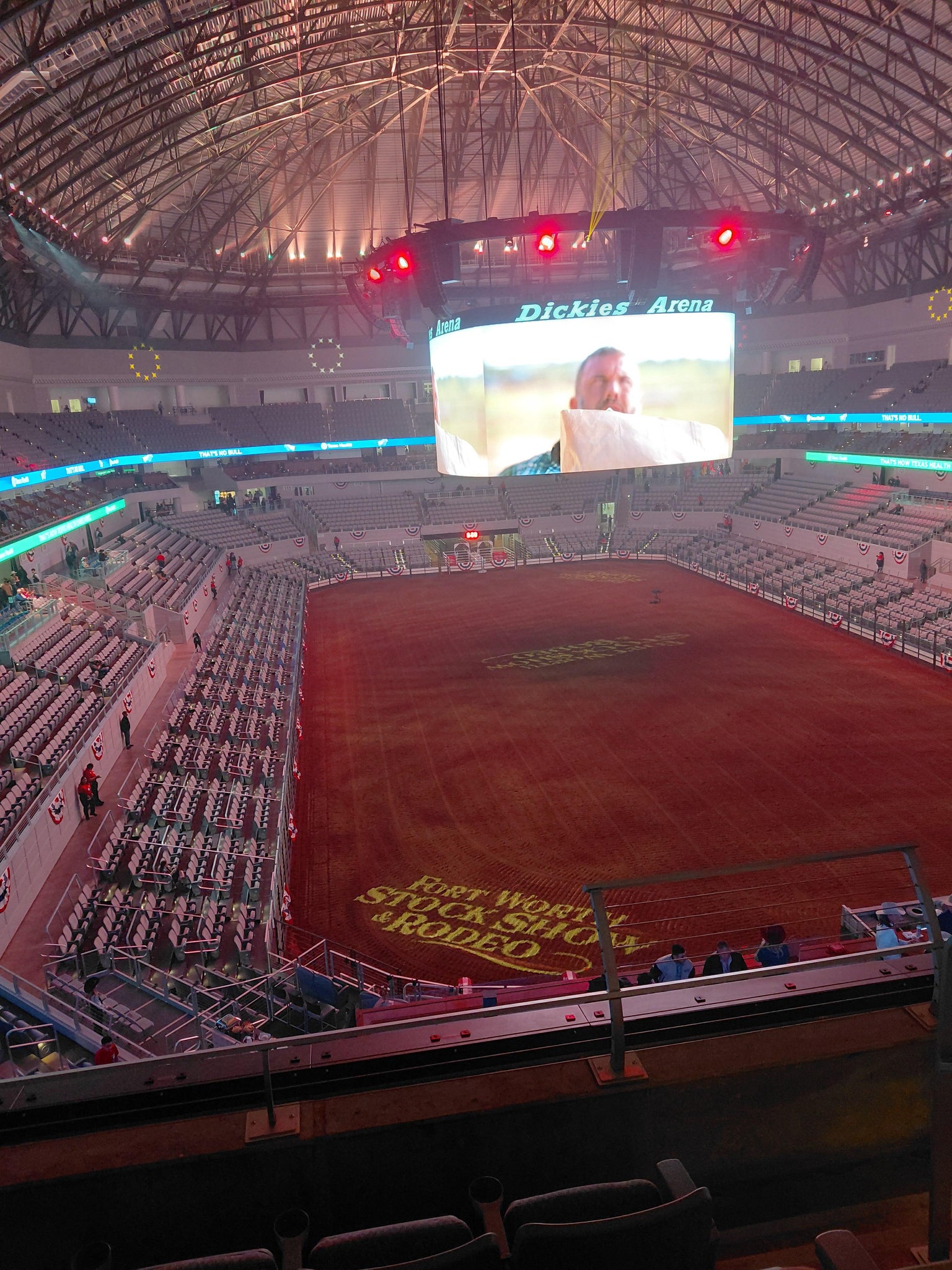 Real Fan View taken from Section 201 at Dickies Arena by Tim G