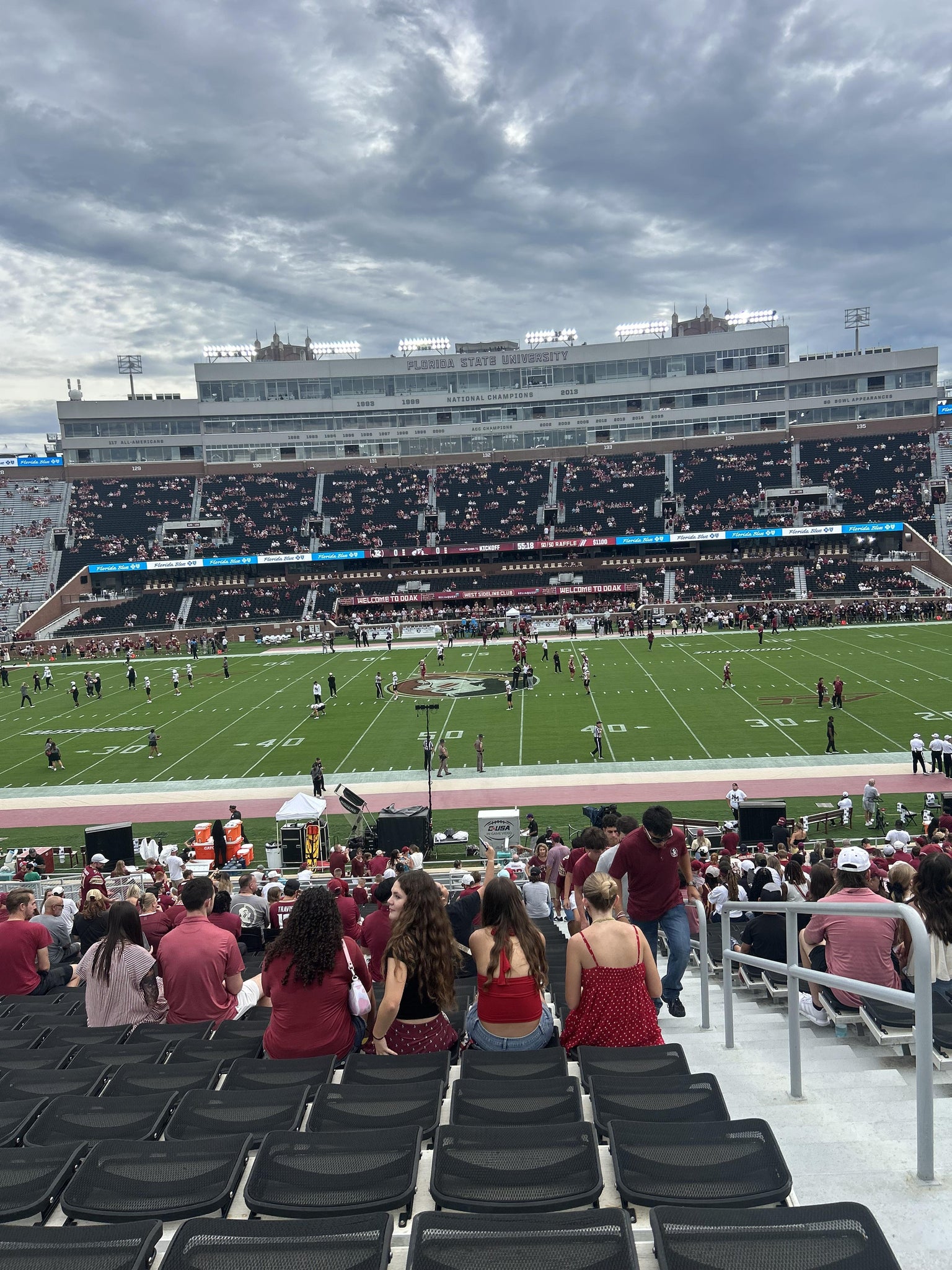 Real Fan View taken from Section 109 at Doak Campbell Stadium by Dylan C