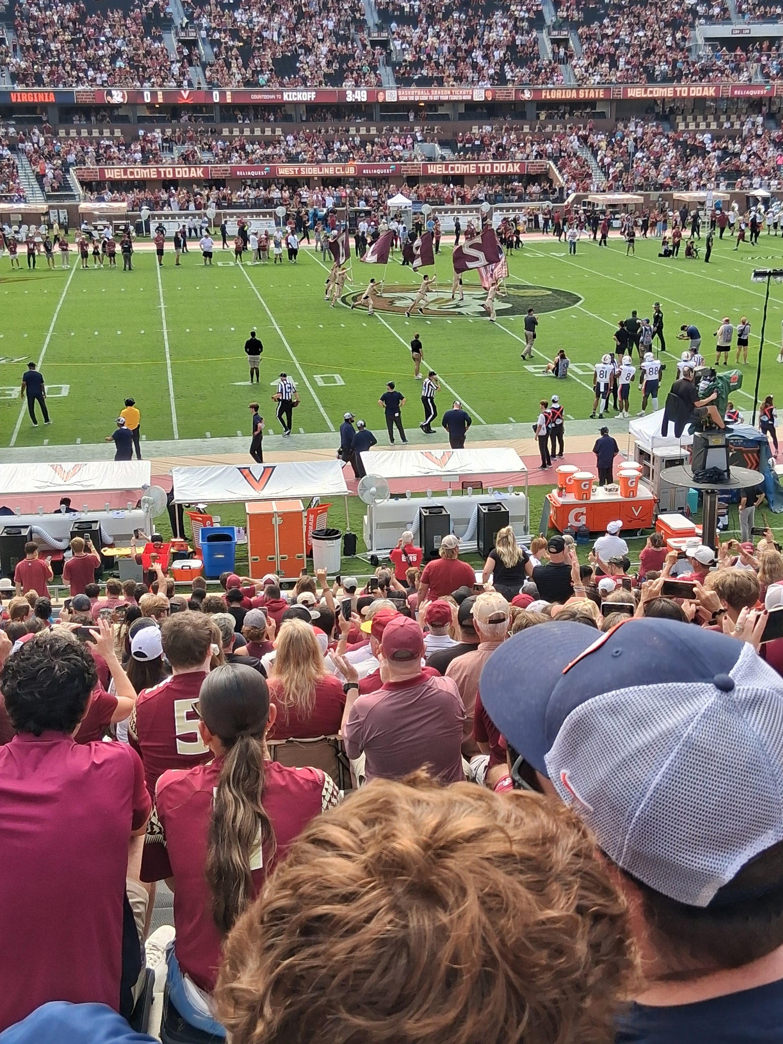 Vue réelle des fans prise de la Section 110 au site Doak Campbell Stadium par Richard S