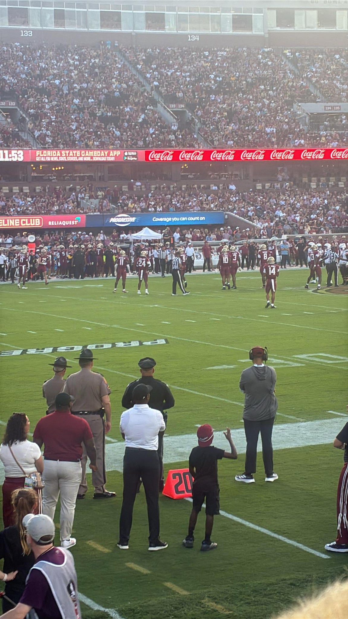Real Fan View taken from Section 112 at Doak Campbell Stadium by Sherrod I