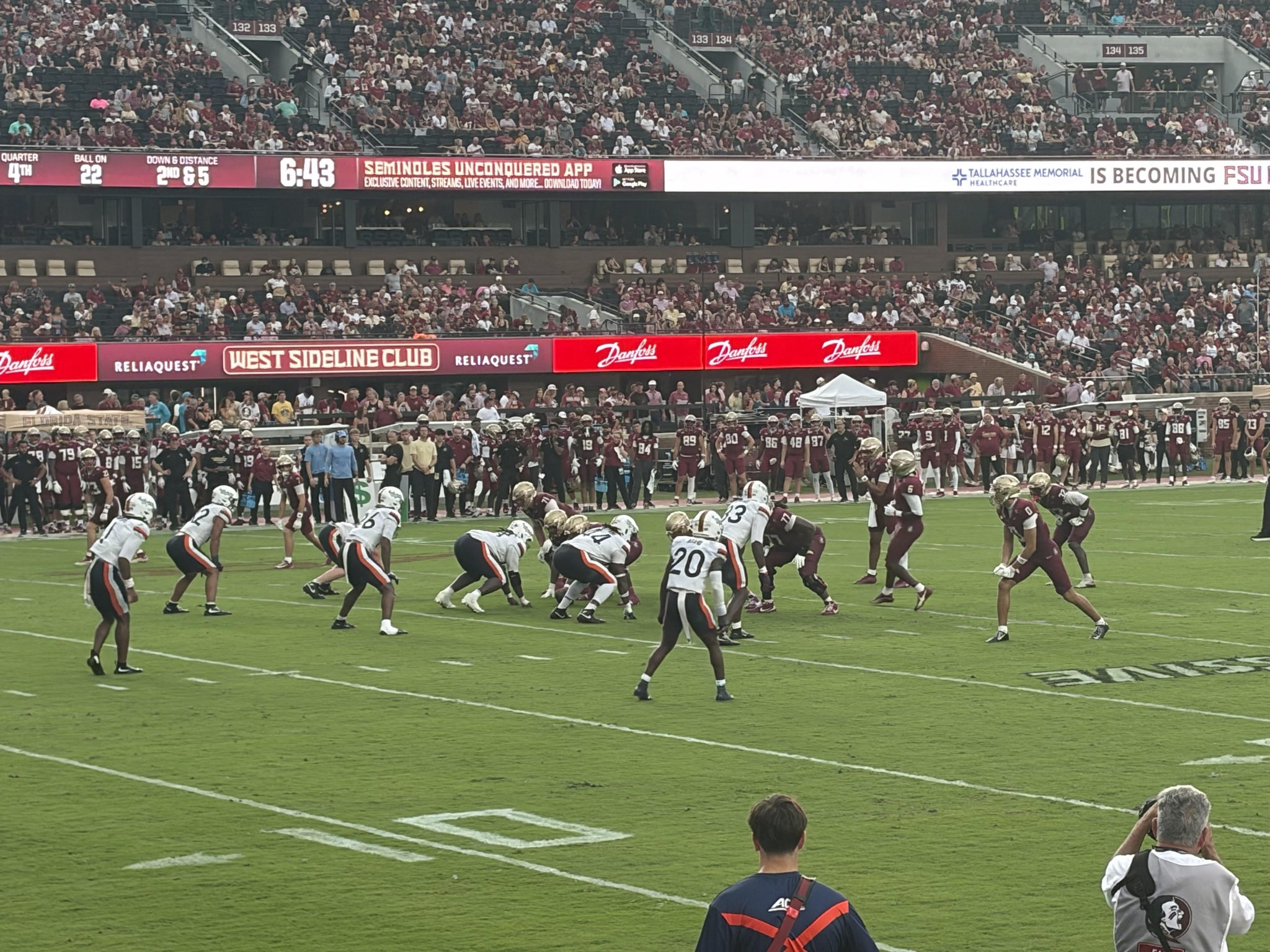 Real Fan View taken from Section 114 at Doak Campbell Stadium by William L