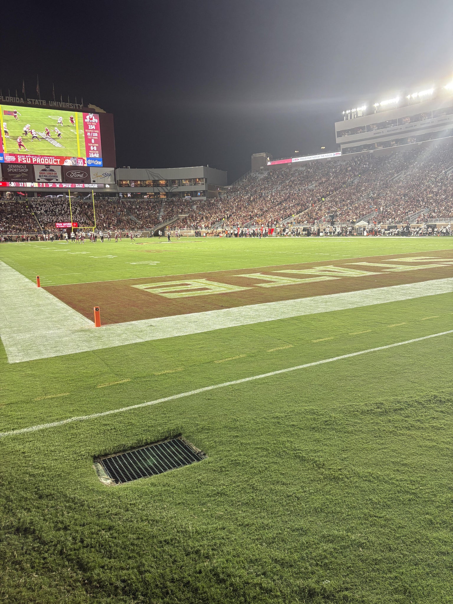 Real Fan View taken from Section 127 at Doak Campbell Stadium by Craig K