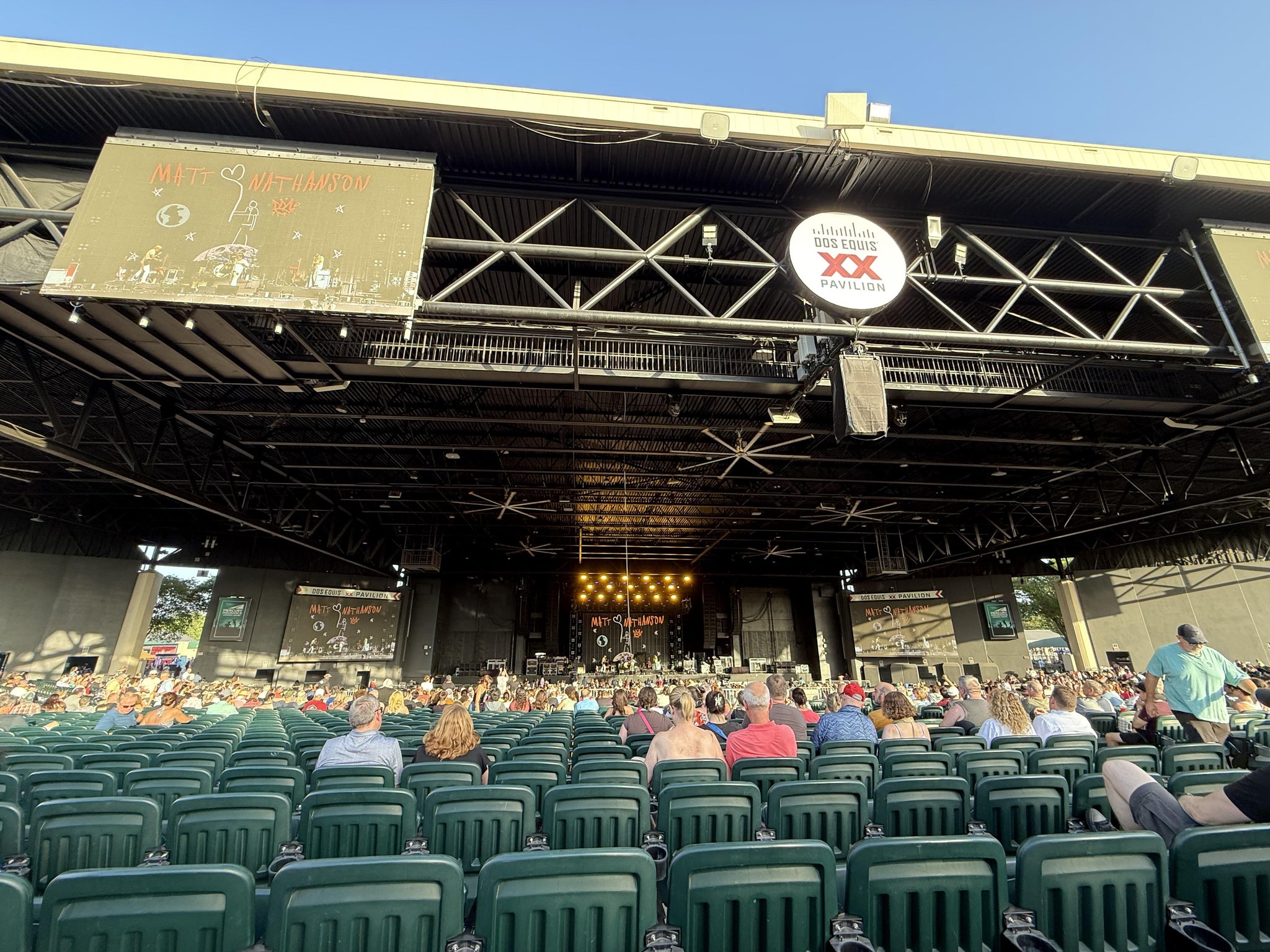 Real Fan View taken from Upper 203 at Dos Equis Pavilion by Leslie N