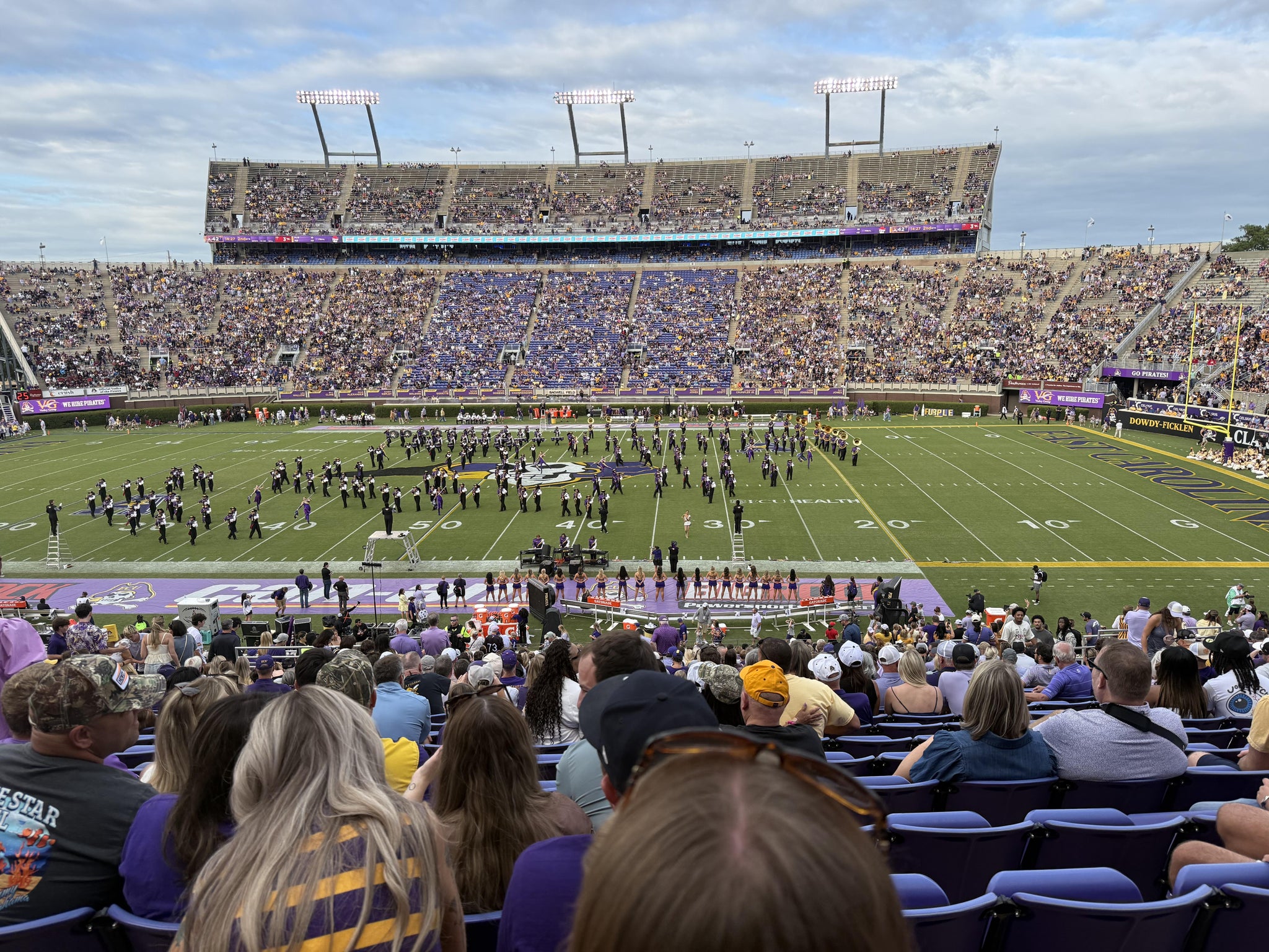 Real Fan View taken from Section 5 at Dowdy-Ficklen Stadium by Deb S