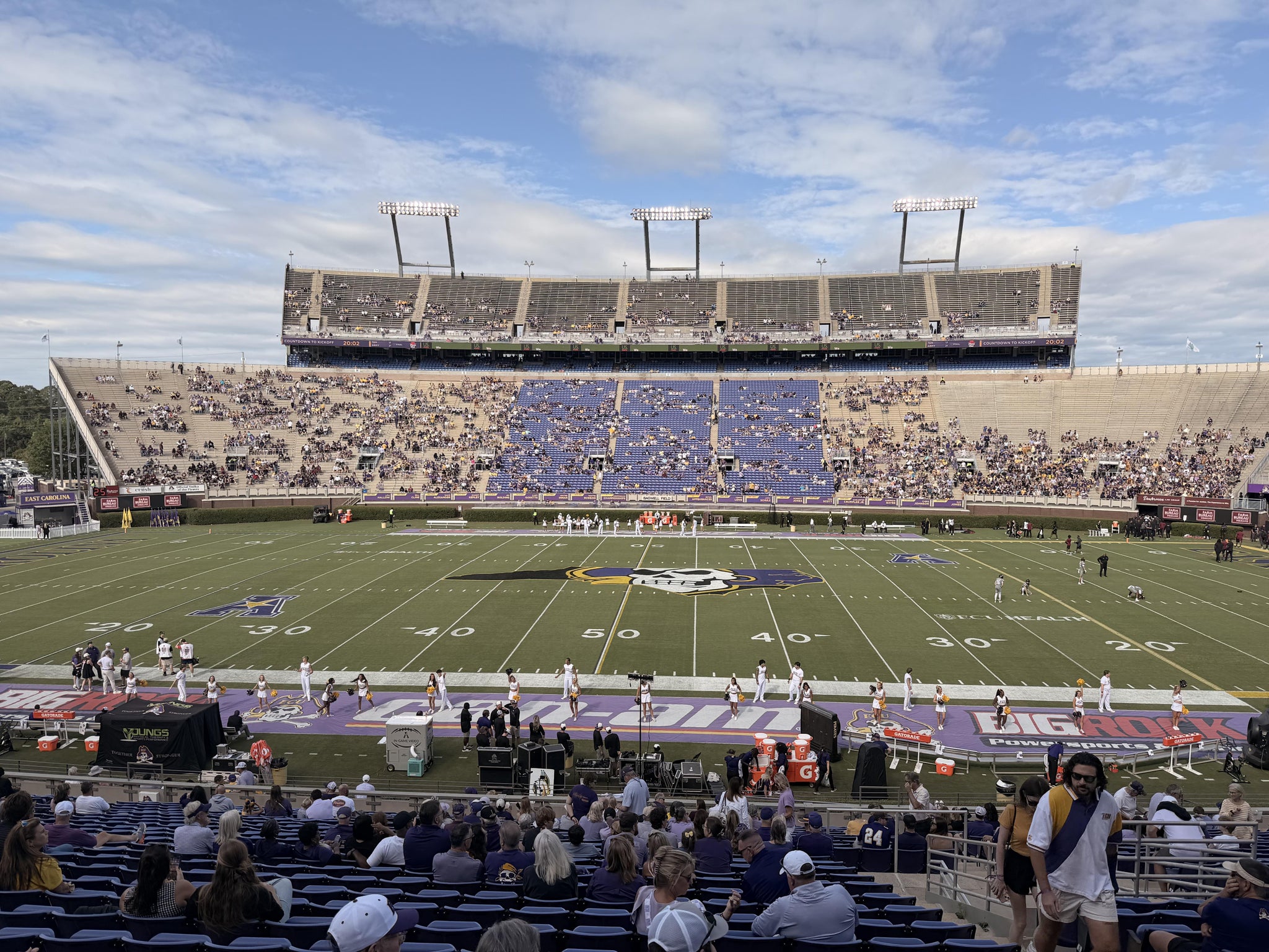 Real Fan View taken from Section 6 at Dowdy-Ficklen Stadium by Marc S