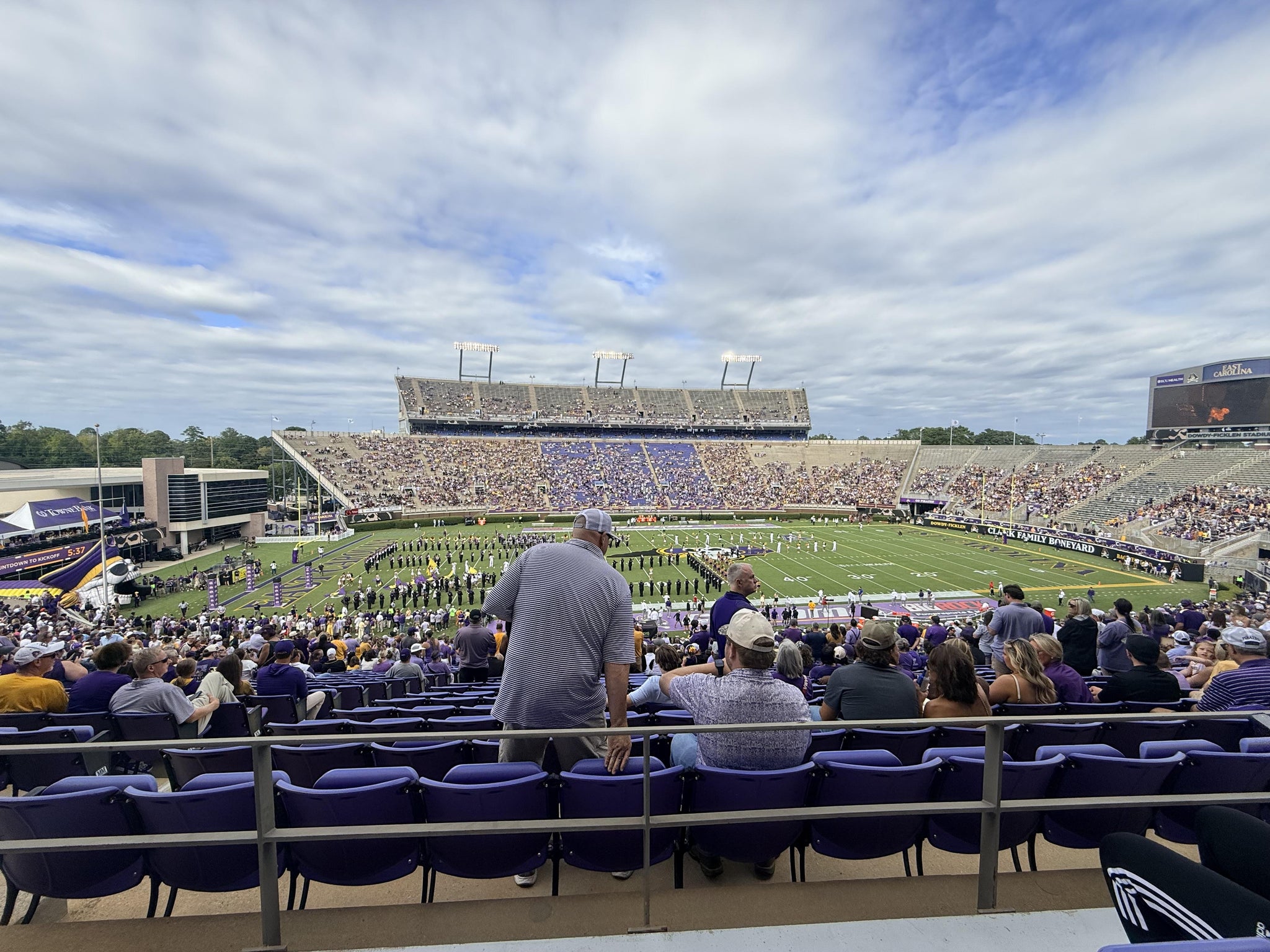 Real Fan View taken from Section 7 at Dowdy-Ficklen Stadium by Brandon R