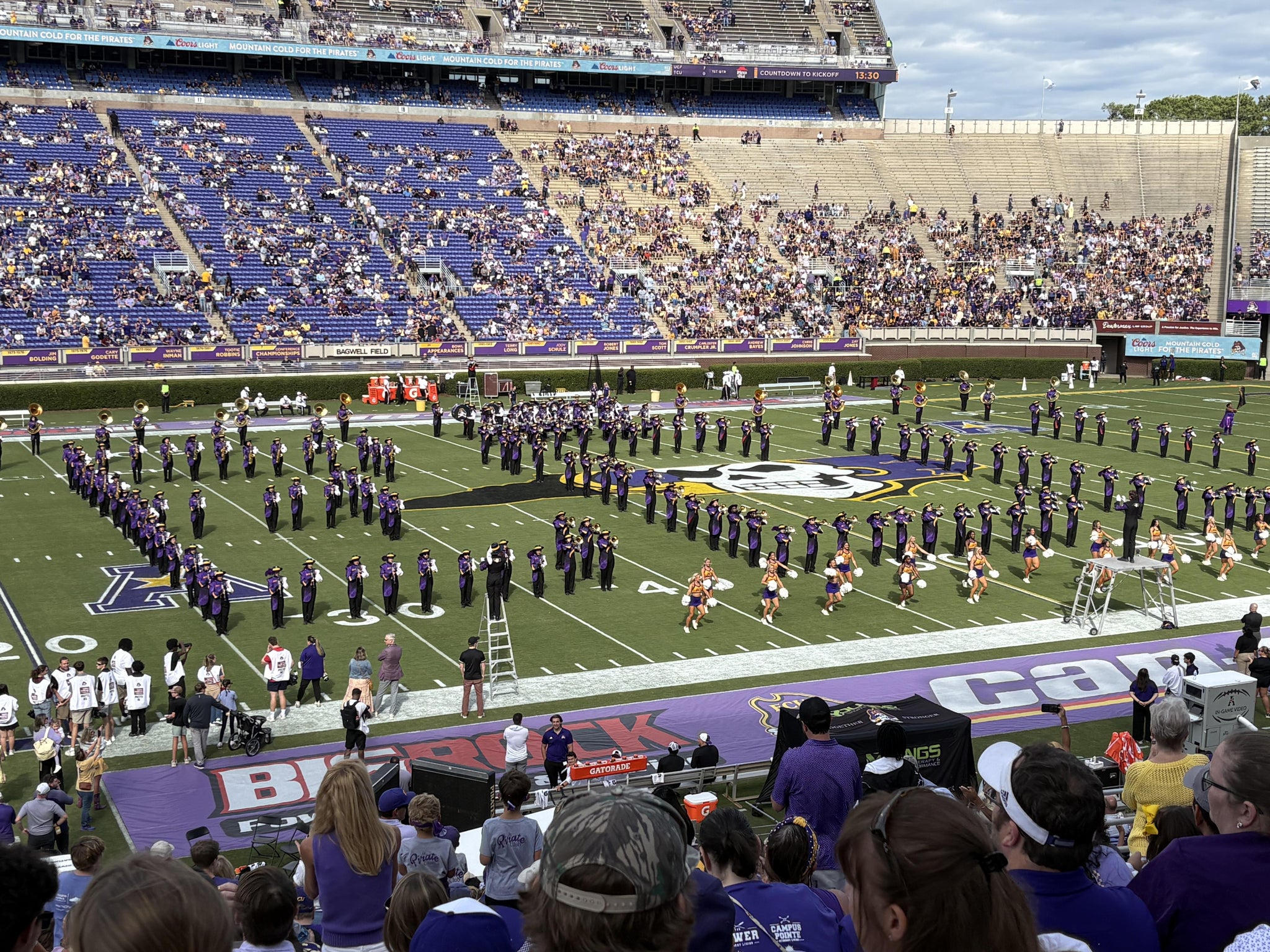 Real Fan View taken from Section 8 B at Dowdy-Ficklen Stadium by Susan C