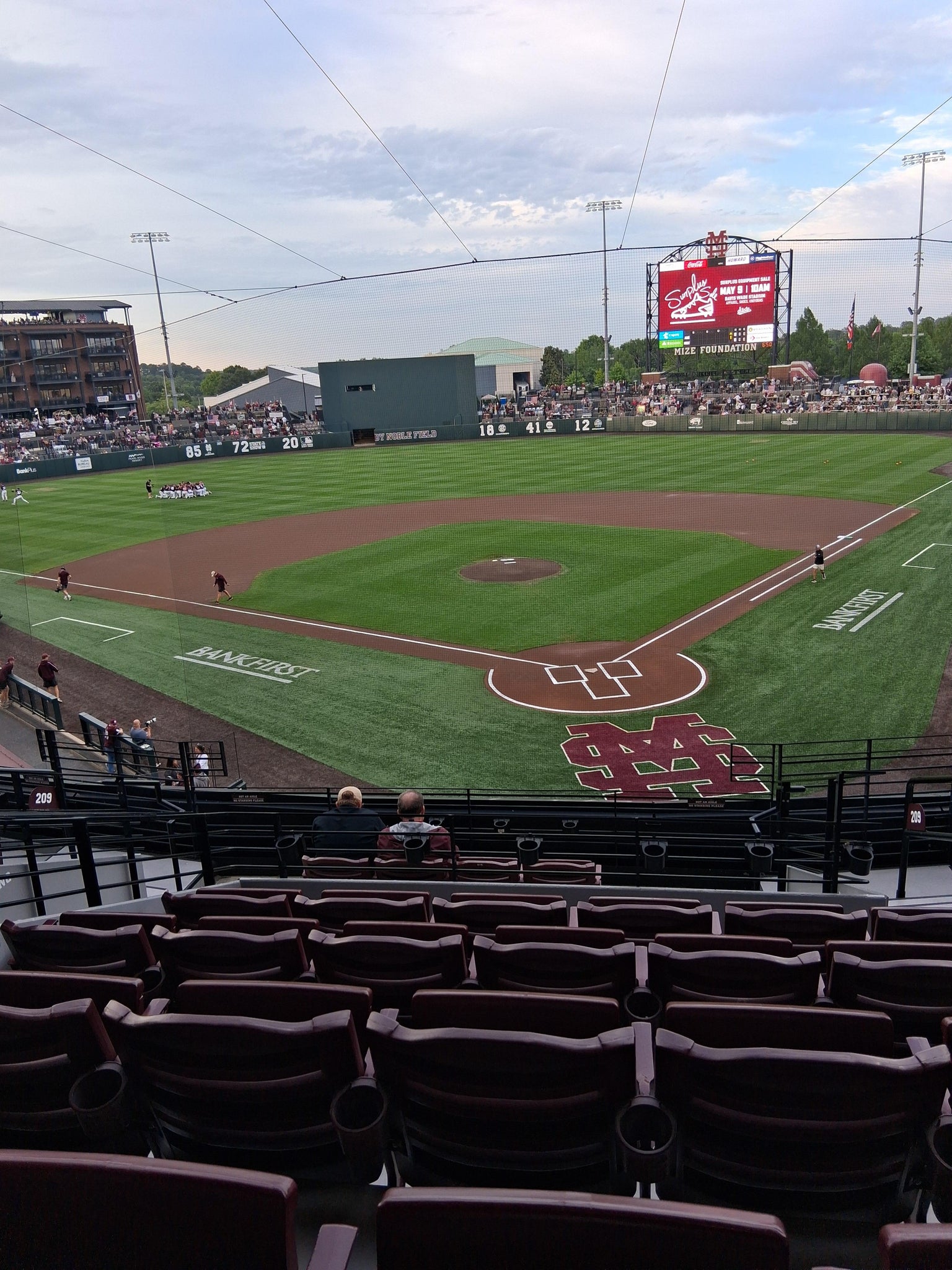 Real Fan View taken from Section 209 at Dudy Noble Field by Angela K