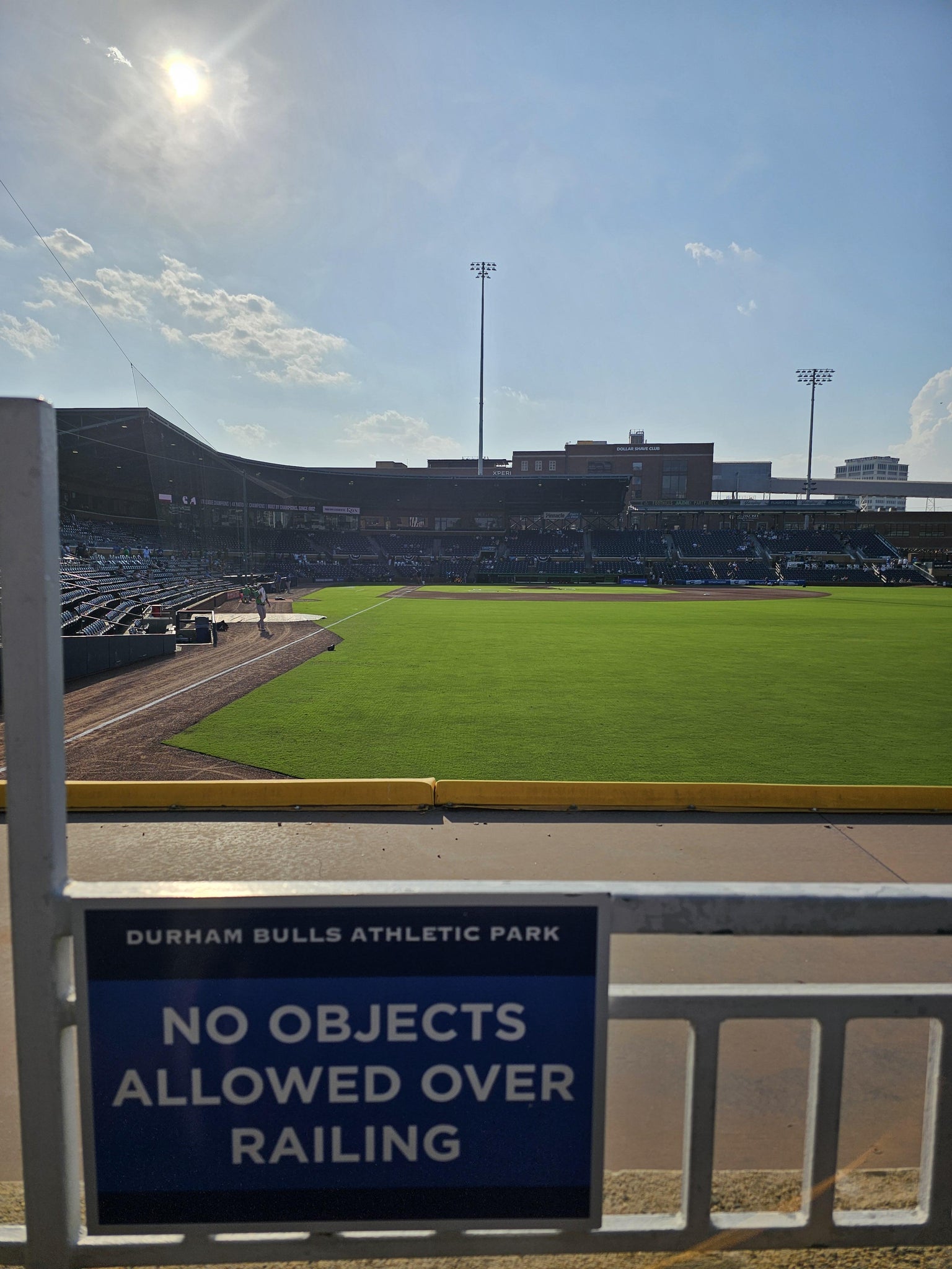 Real Fan View taken from Section 124 at Durham Bulls Athletic Park by Jon O
