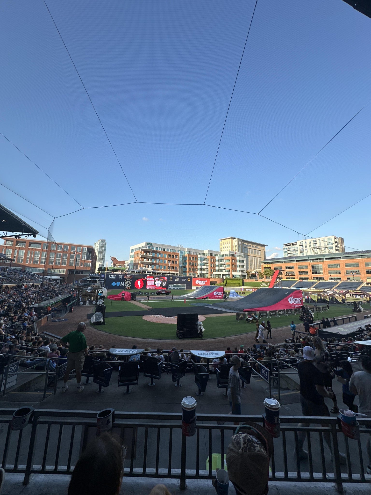 Real Fan View taken from Section 202 at Durham Bulls Athletic Park by Ian M