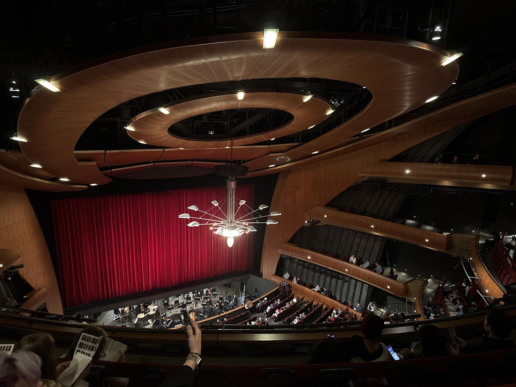 Real Fan View taken from Balcony Center at Ellie Caulkins Opera House by Eduardo F